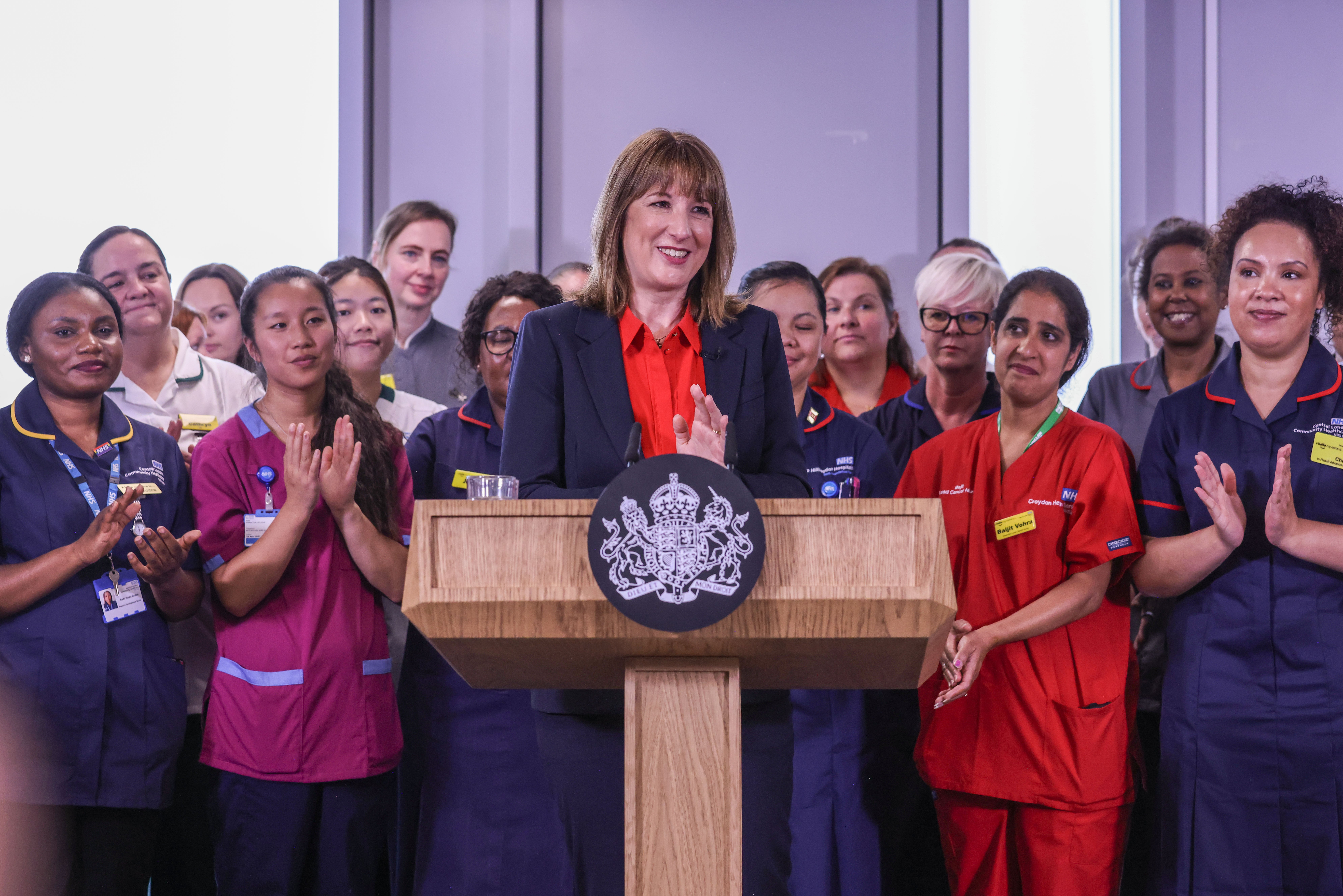 Rachel Reeves at the launch of the government’s 10-year plan for the NHS. Why are markets riding to the chancellor’s rescue? They know that Reeves is the most fiscally hawkish – and thus the most market-friendly – figure at the top of the Labour Party