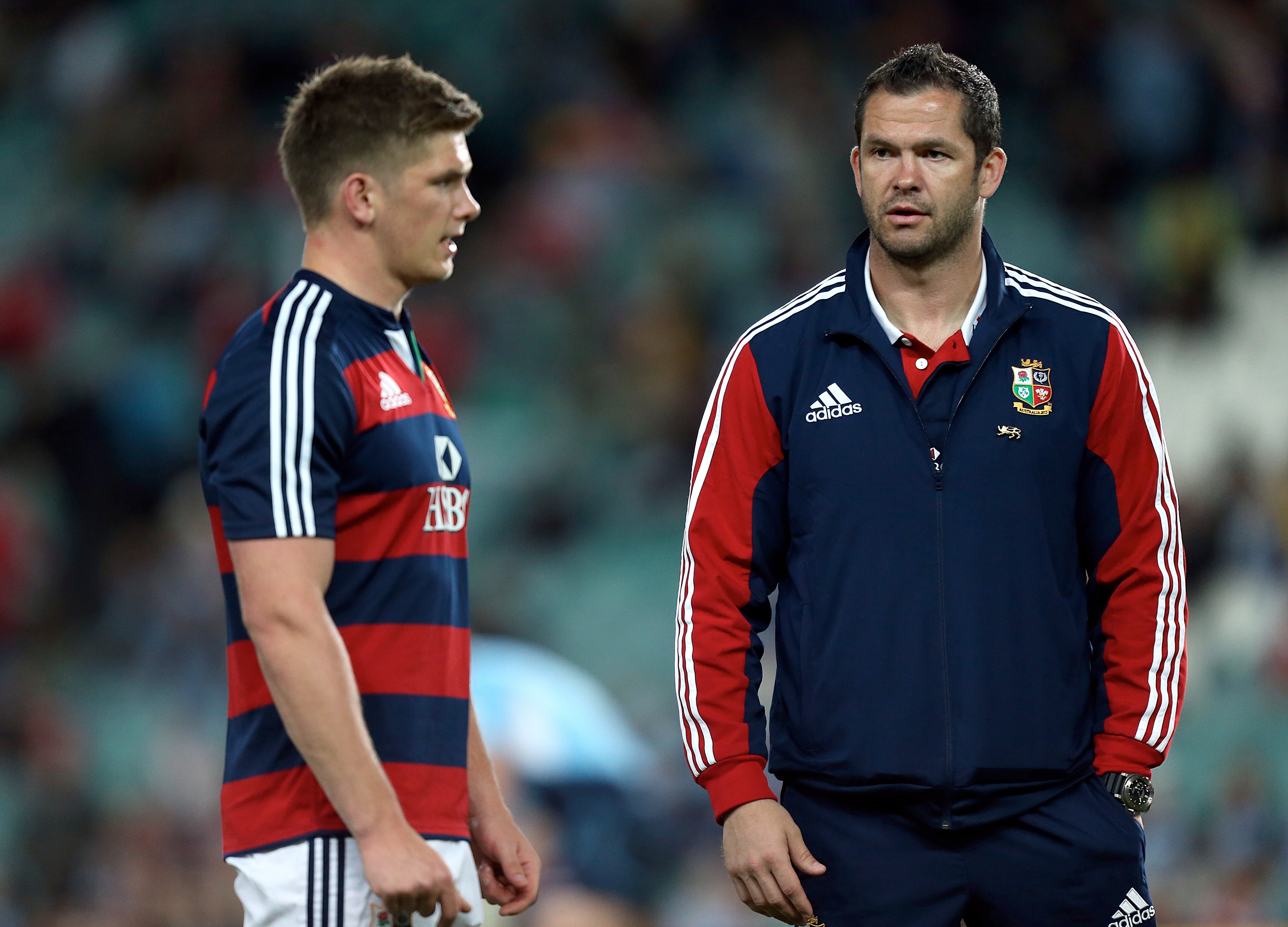 Andy Farrell (right) has called up his son to the tour of Australia