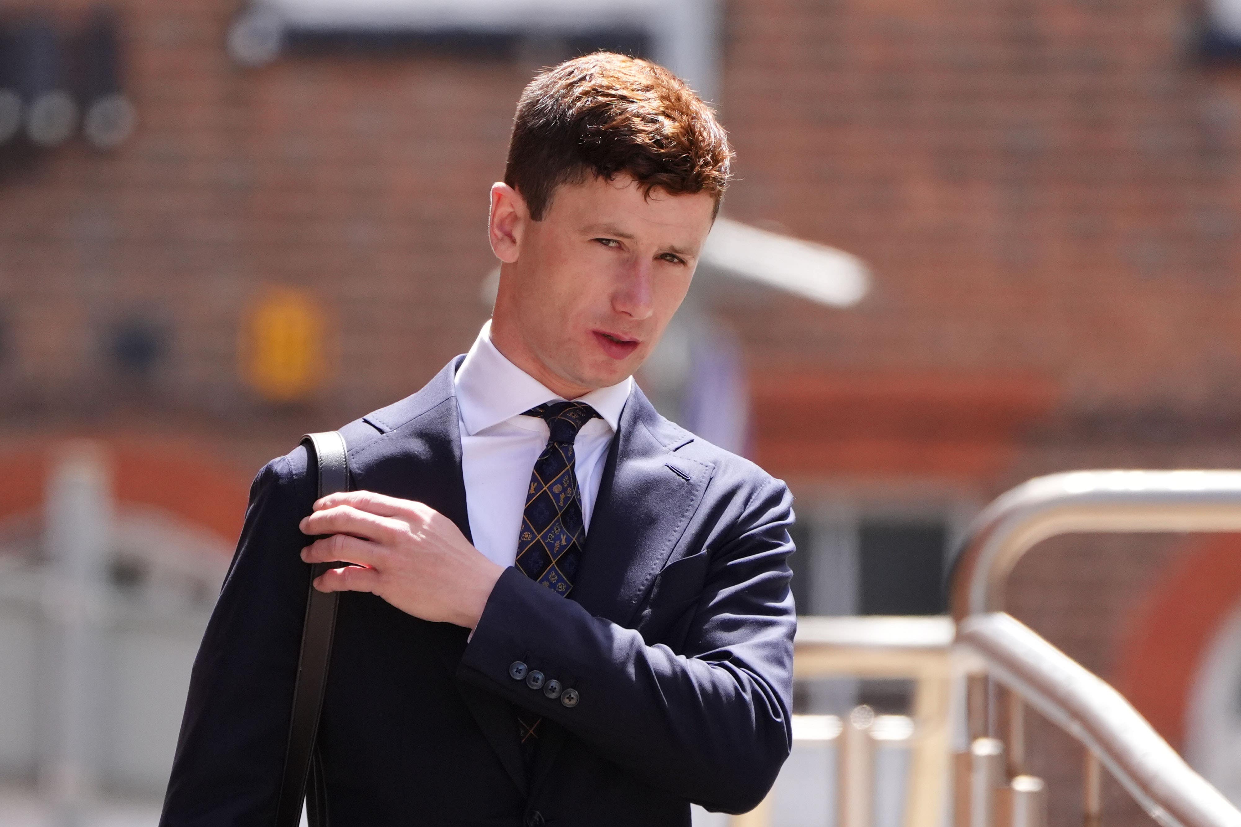 Jockey Oisin Murphy arrives at Reading Magistrates’ Court, Civic Centre, Reading, Berkshire (Jonathan Brady/PA)