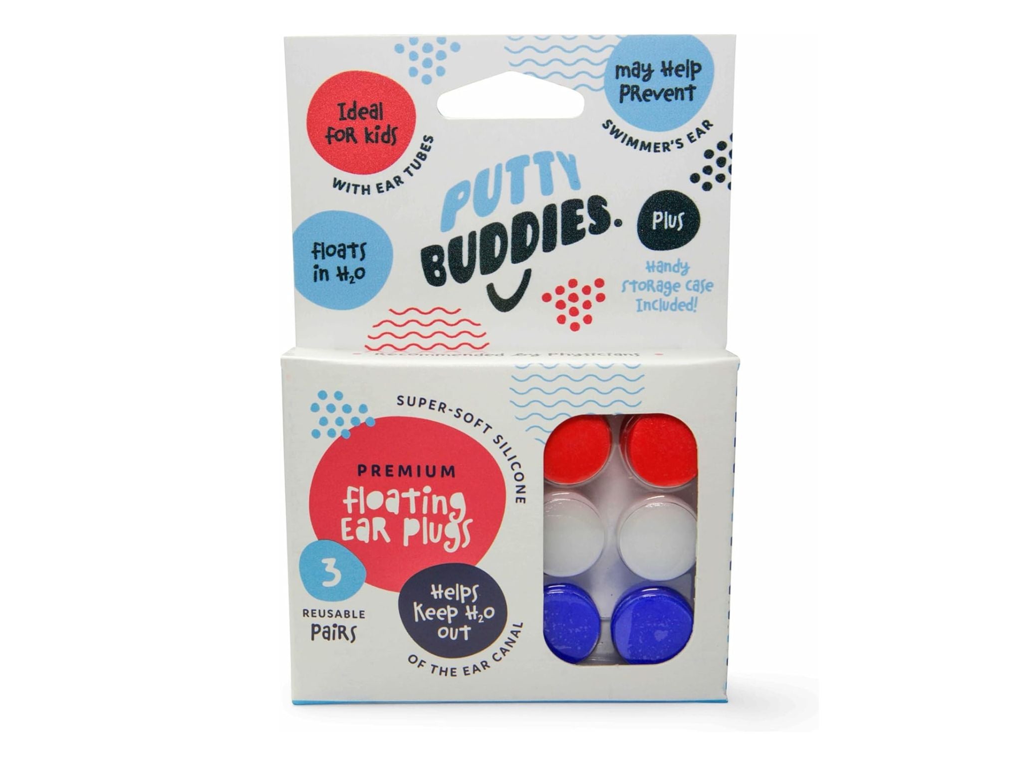 Putty Buddies Floating silicone earplugs