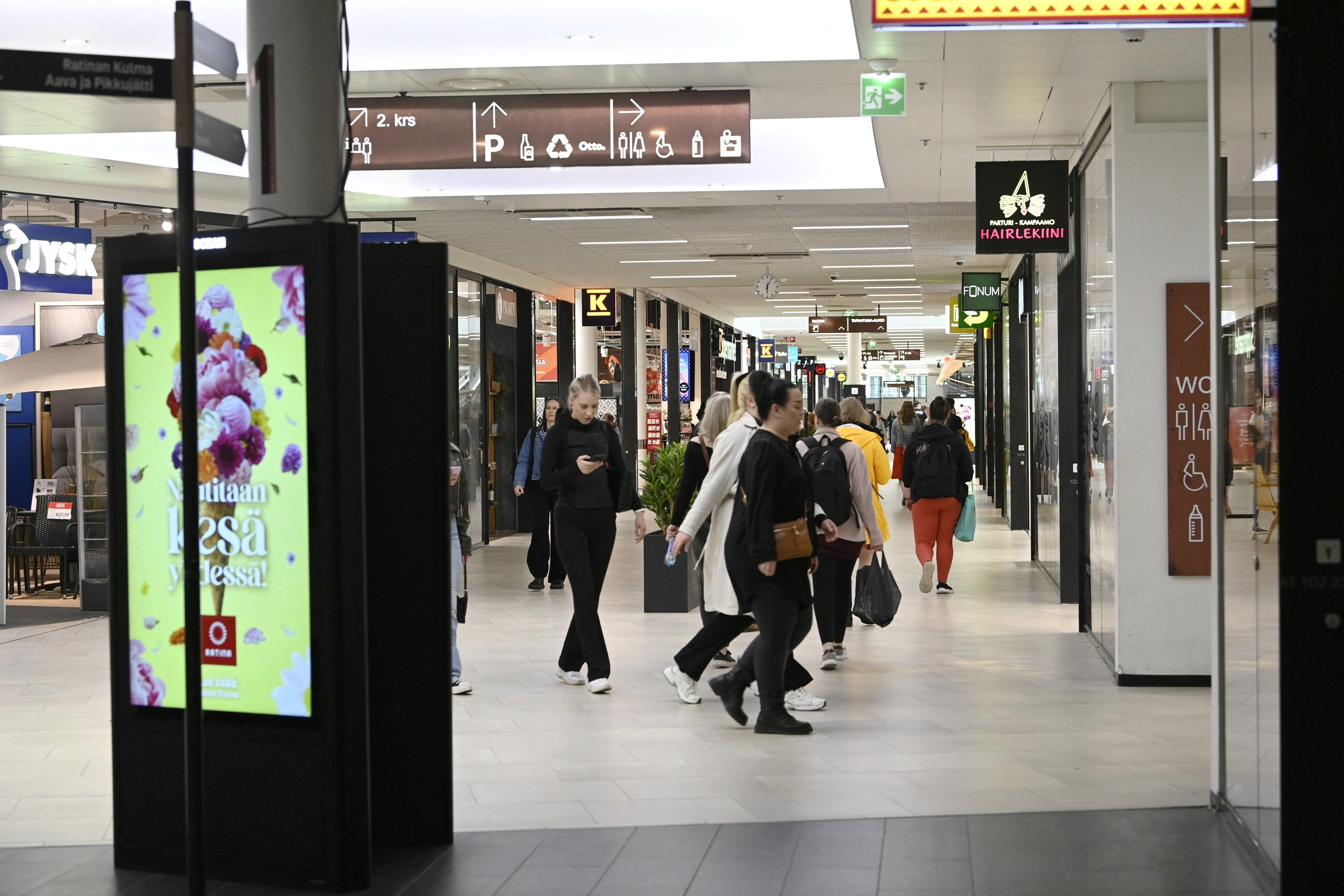 The attack unfolded near the Ratina shopping centre in Tampere