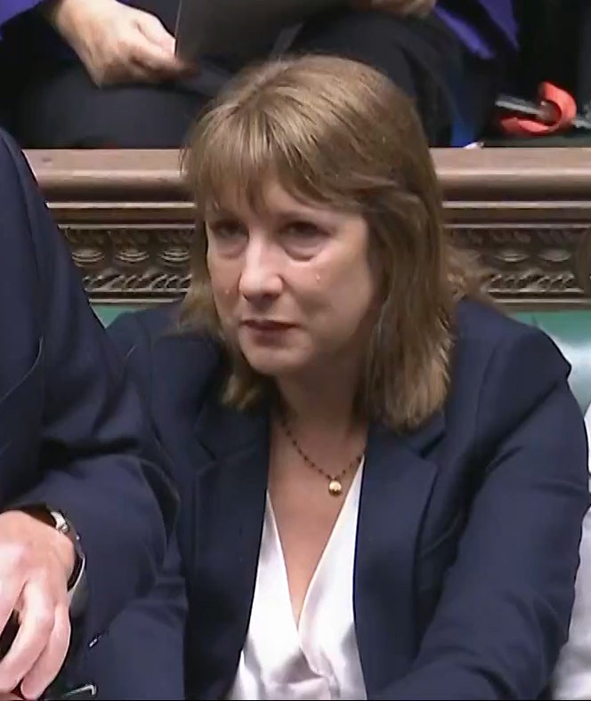 Rachel Reeves shed a tear during PMQs (House of Commons/UK Parliament/PA)