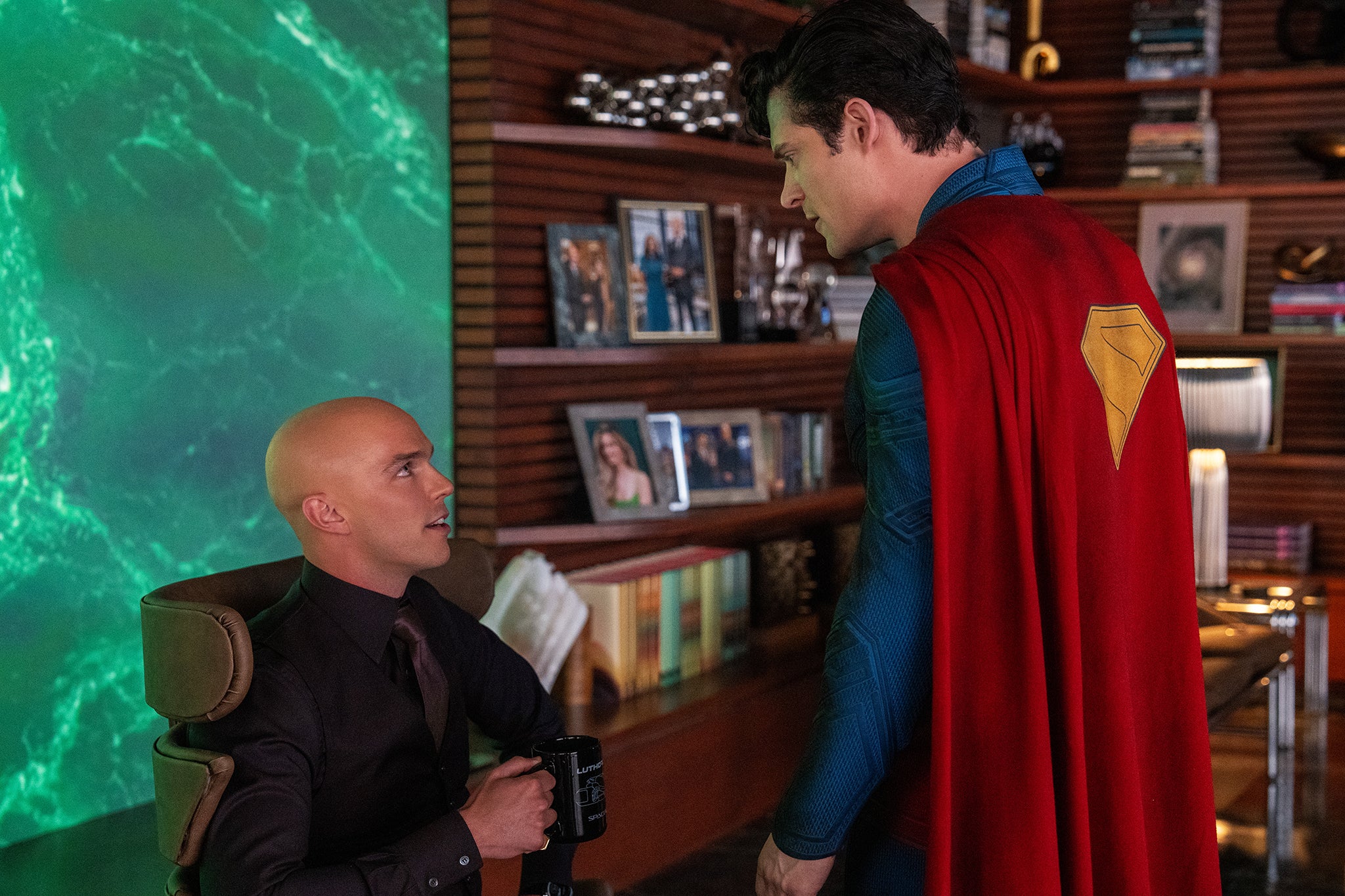 Nicholas Hoult and David Corenswet in James Gunn's 'Superman'