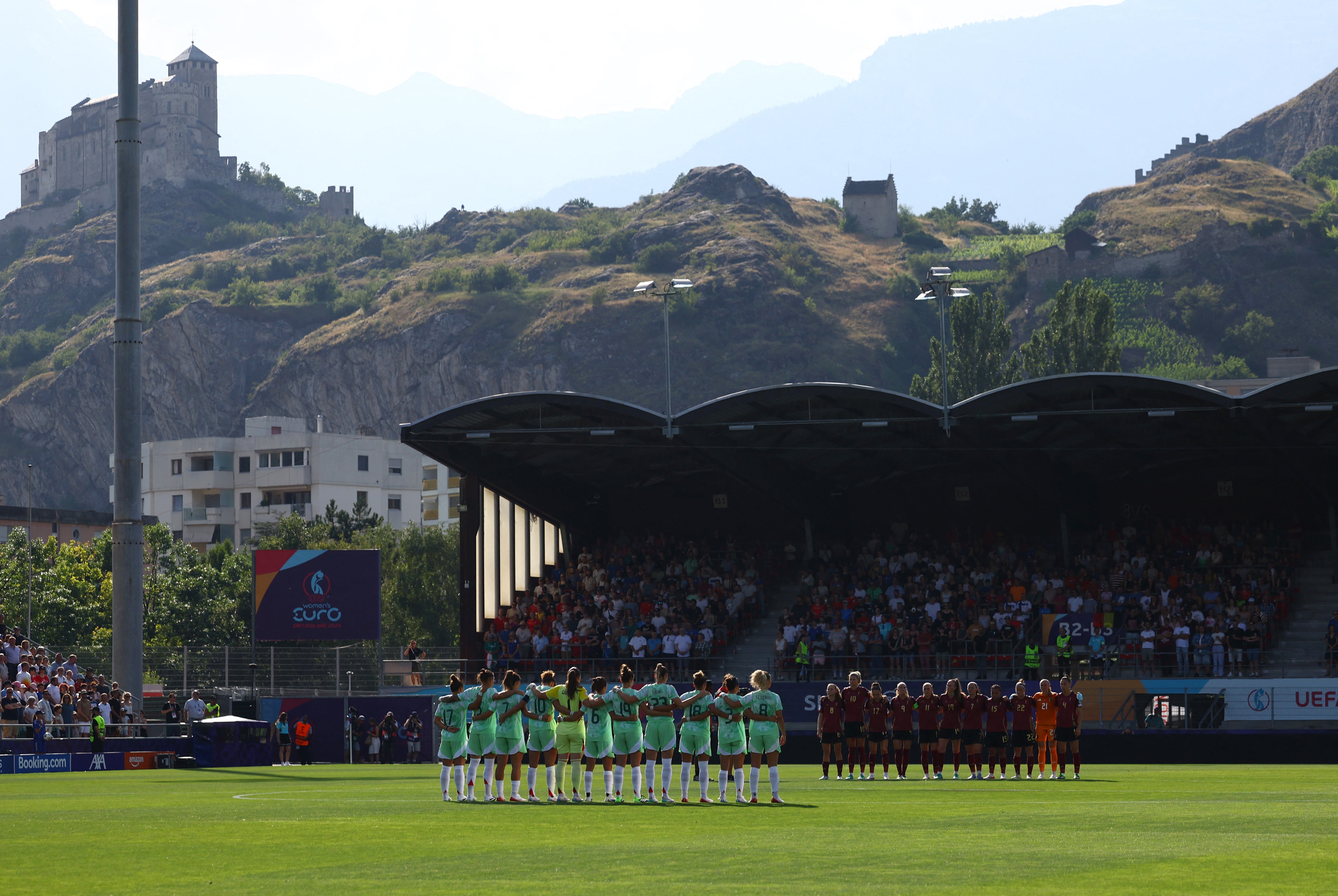 There was a minute’s silence for Diogo Jota before kick-off
