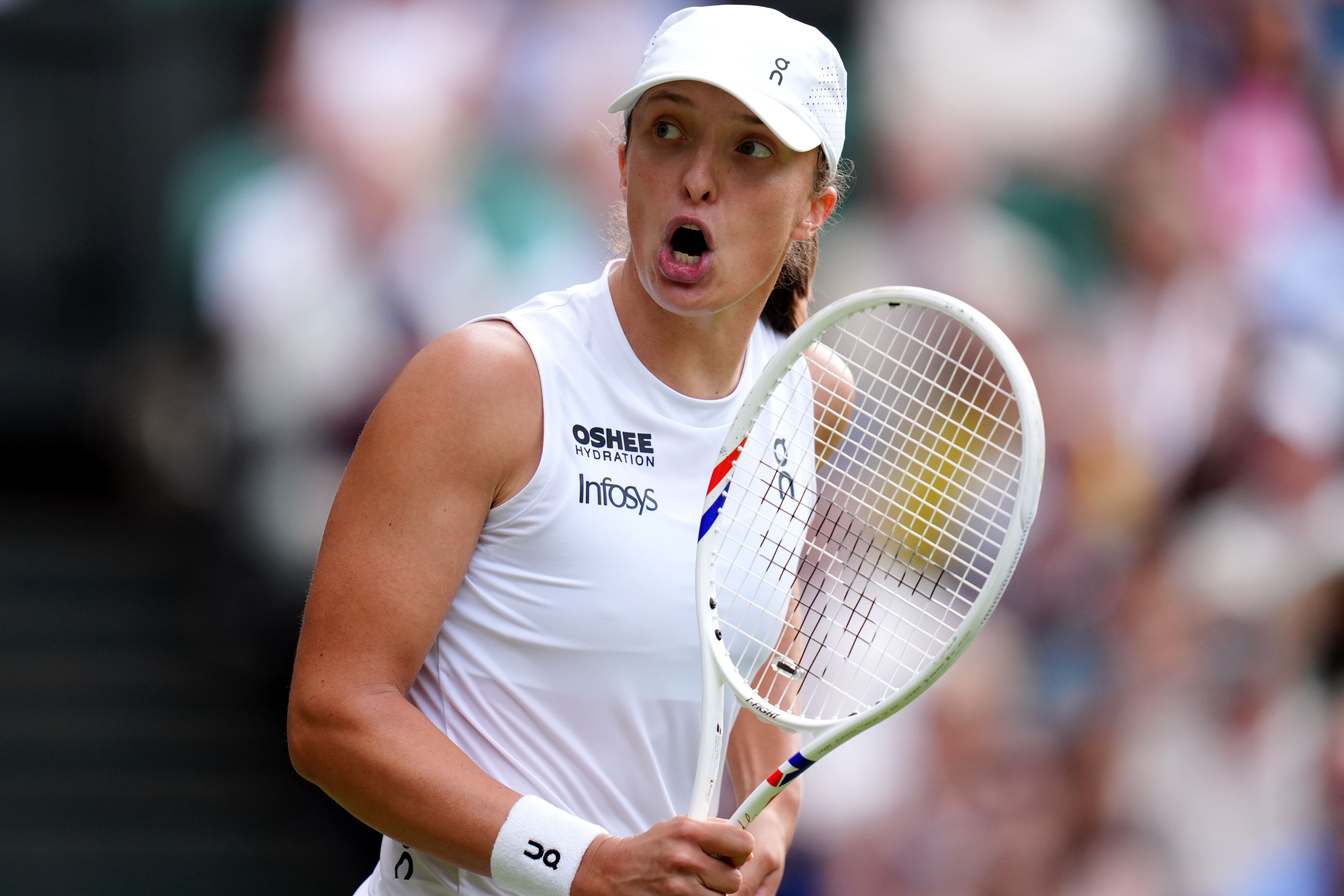 Iga Swiatek is a five-time grand slam winner (John Walton/PA)