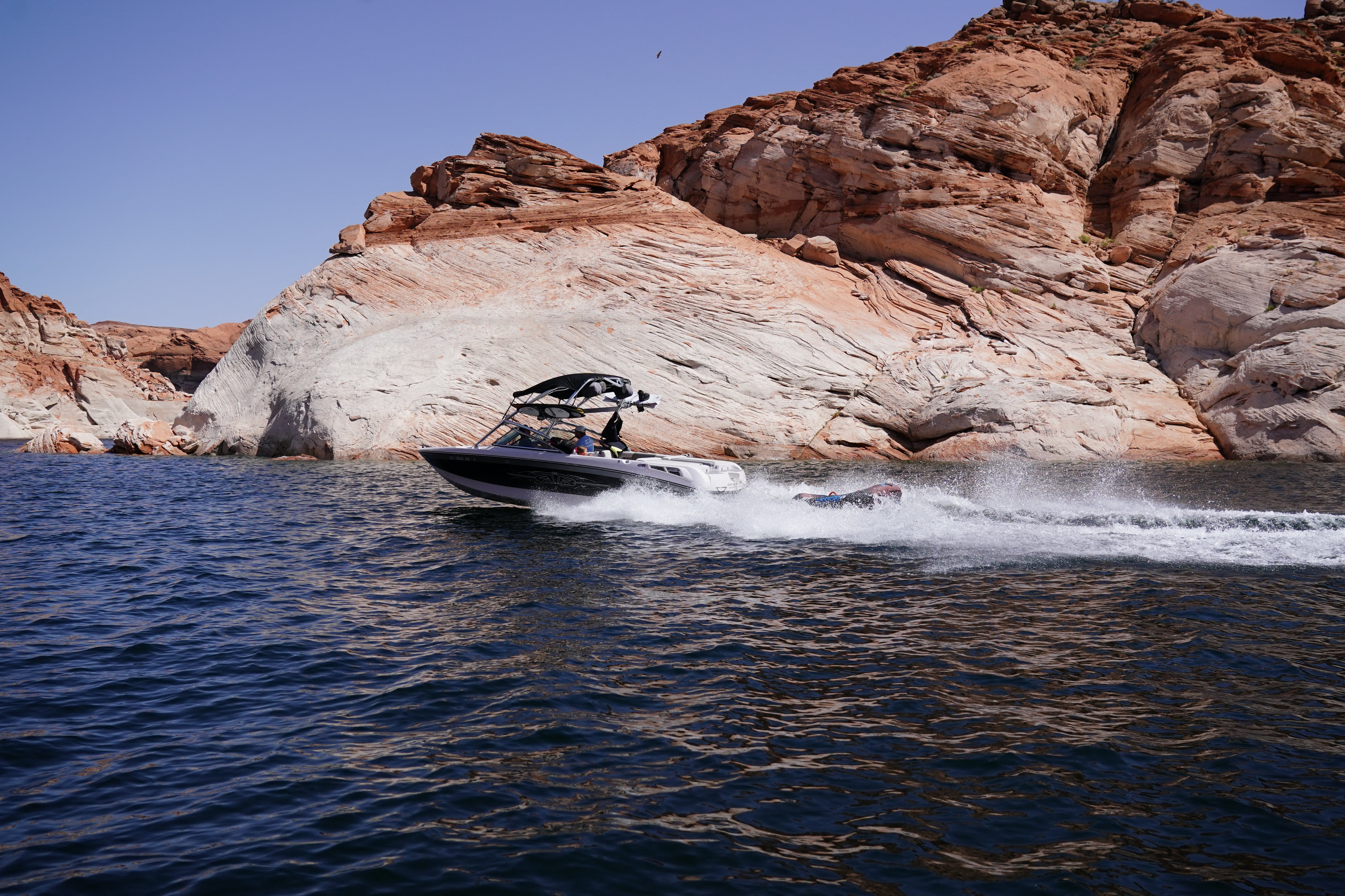 National Park Service officials are advising parkgoers not to boat or jet-ski on water with an algal bloom. Doing so can send the toxins airborne