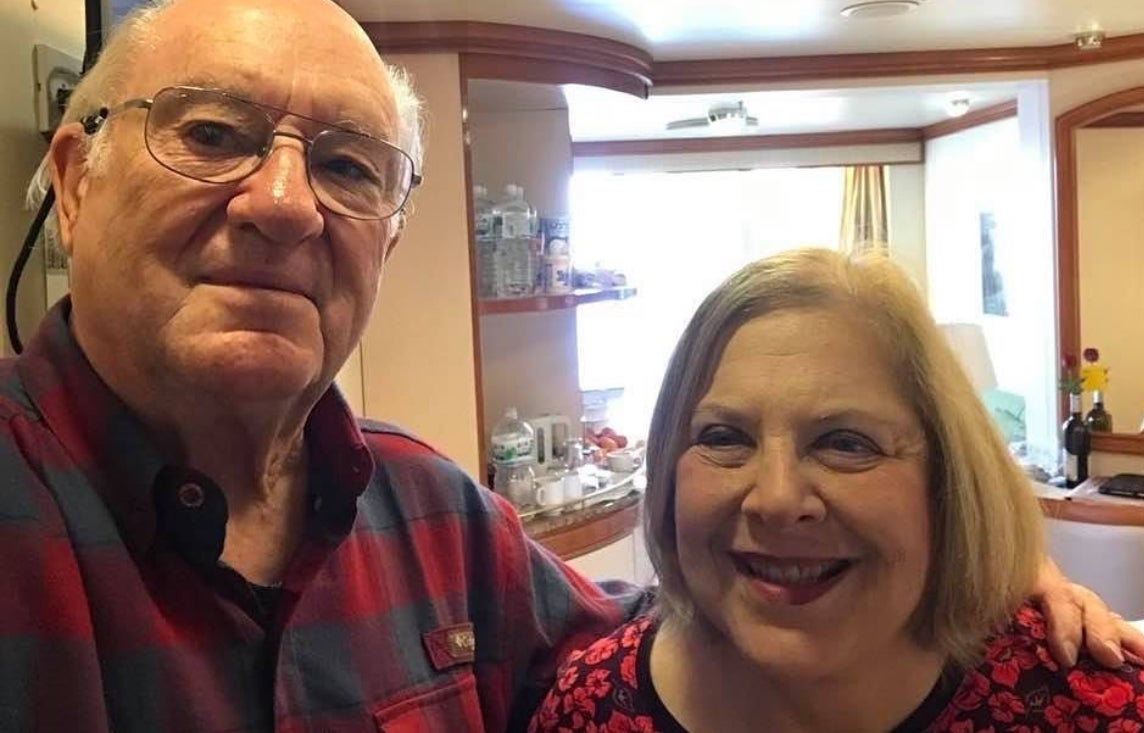 Philip and Eleonor Courter (pictured) are accused of helping a French diver sell gold stolen from the sight of an 18th-century shipwreck