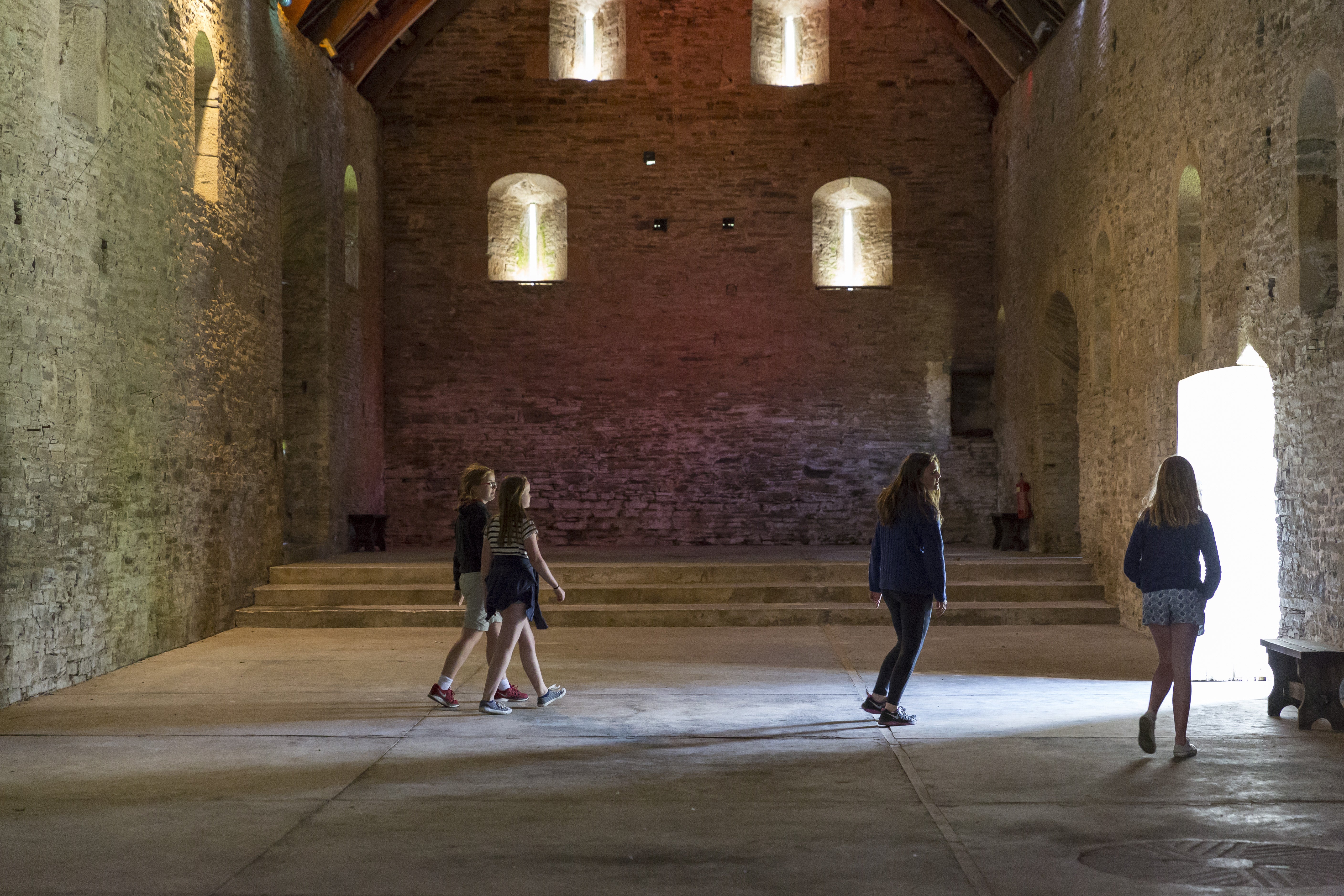 The chapel choir will perform inside the abbey’s Great Barn (Chris Lacey/National Trust/PA)