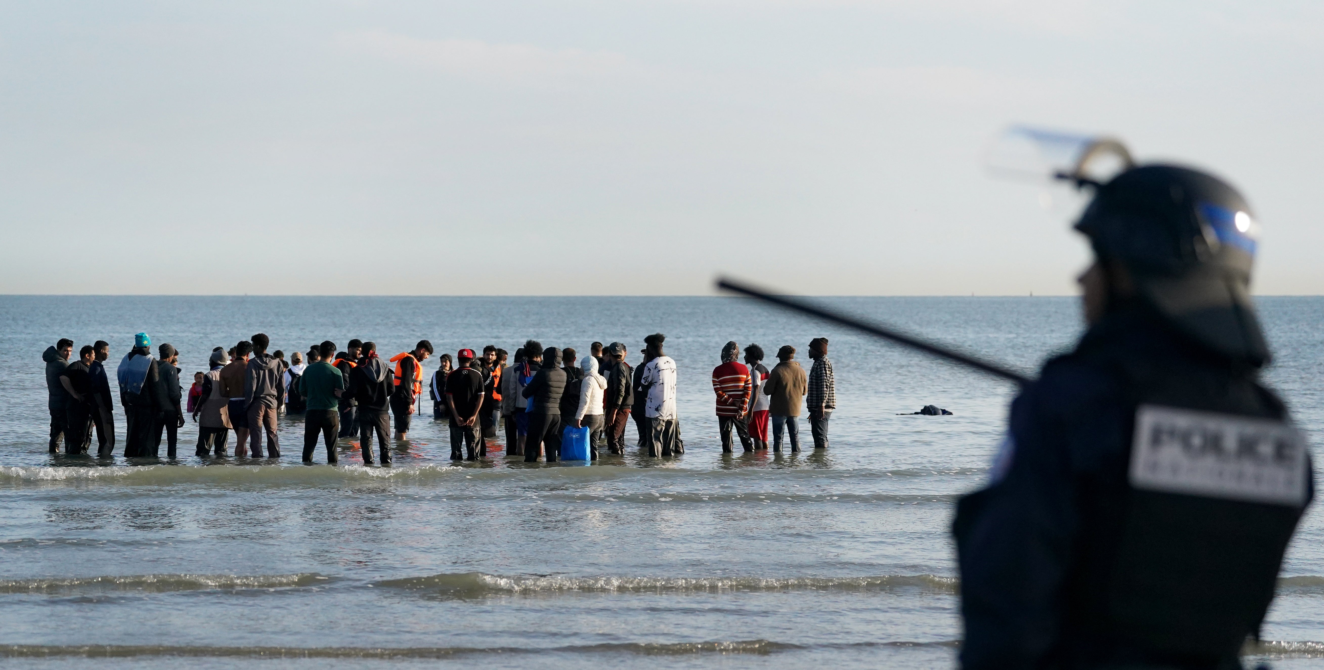 French rules have previously prevented police officers from intervening when people attempt to board small boats in the Channel