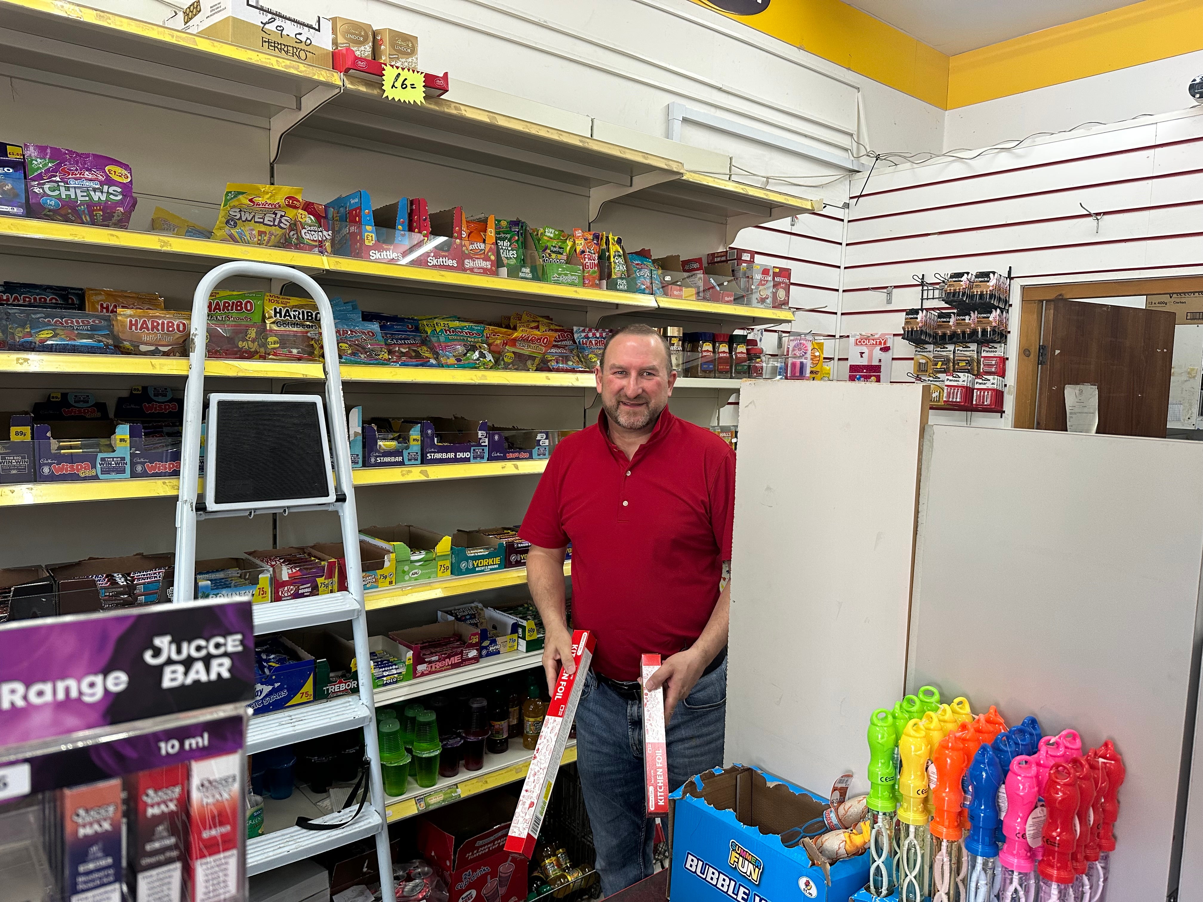 Nick Smith, of the Premier shop in Knowle, Bristol, now keeps tinfoil behind the counter due to thefts