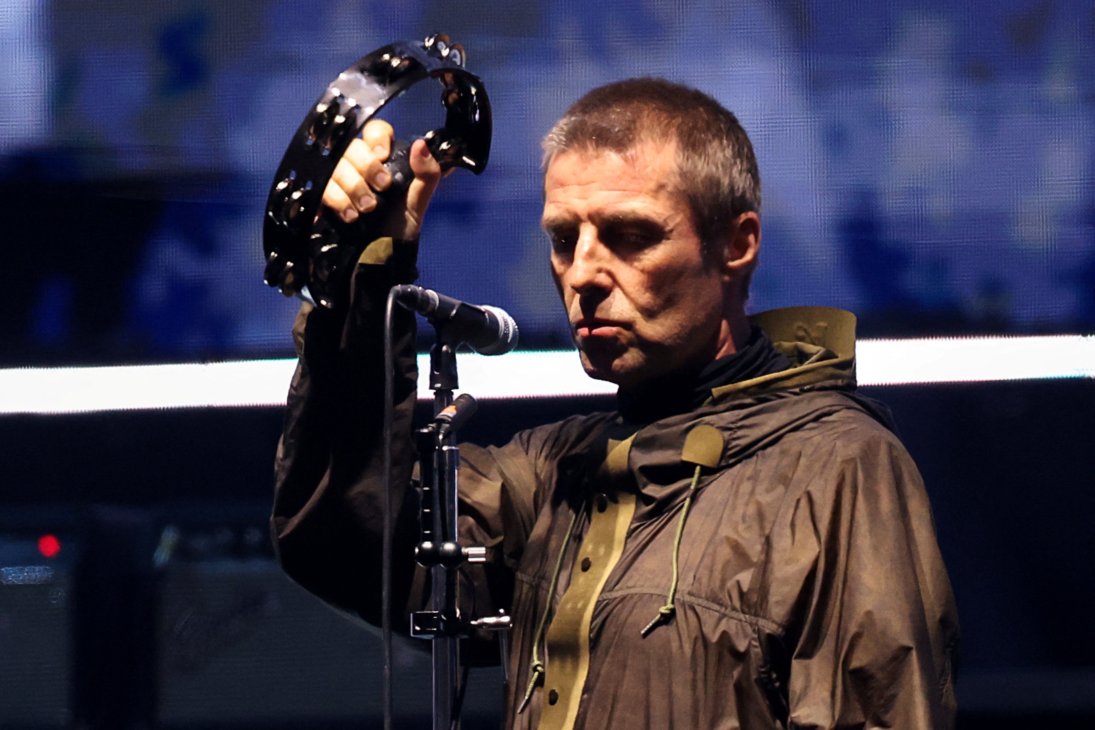 Liam Gallagher at Oasis’ first reunion show