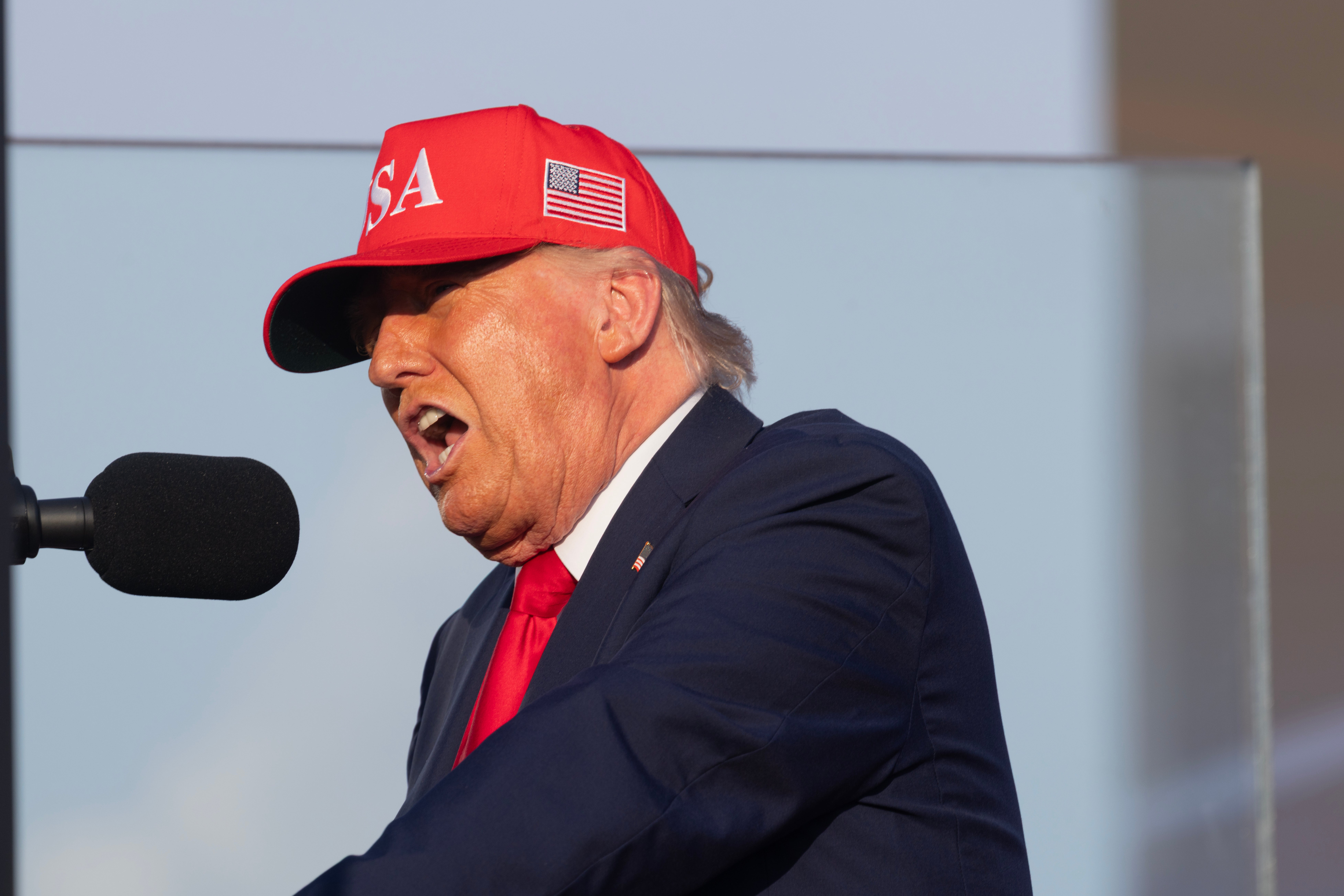 Donald Trump at a rally in July 2024. He campaigned on a mass deportation agenda and since he took office in January, his administration has been carrying it out across the country