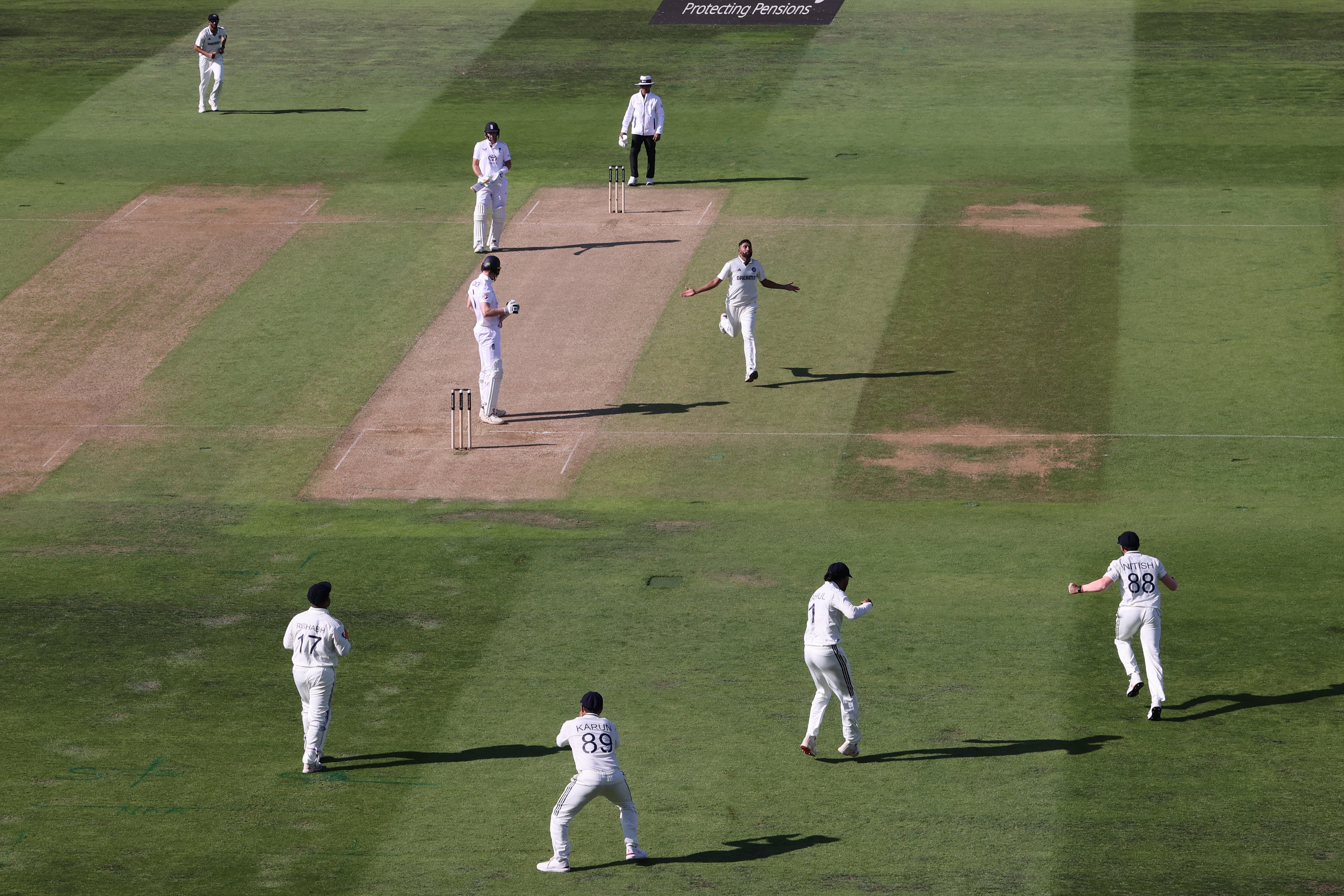England's top three all fell before the close