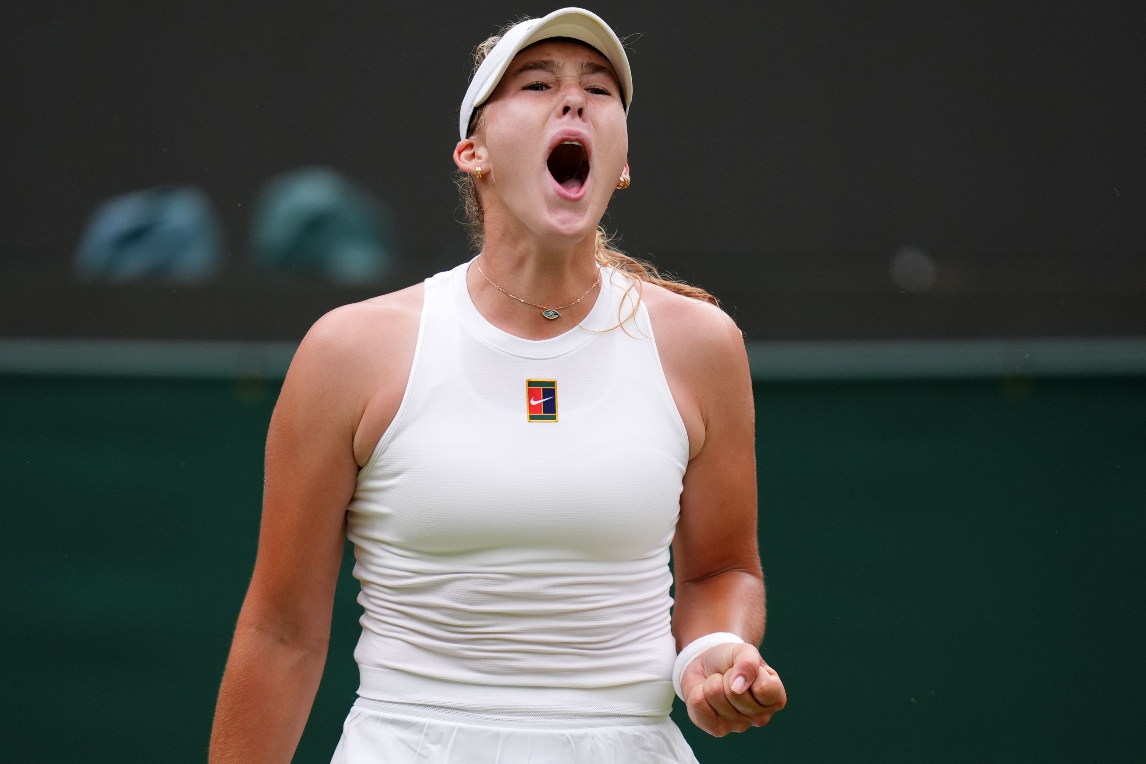 Teenage Russian Mirra Andreeva roared in round four (John Walton/PA)