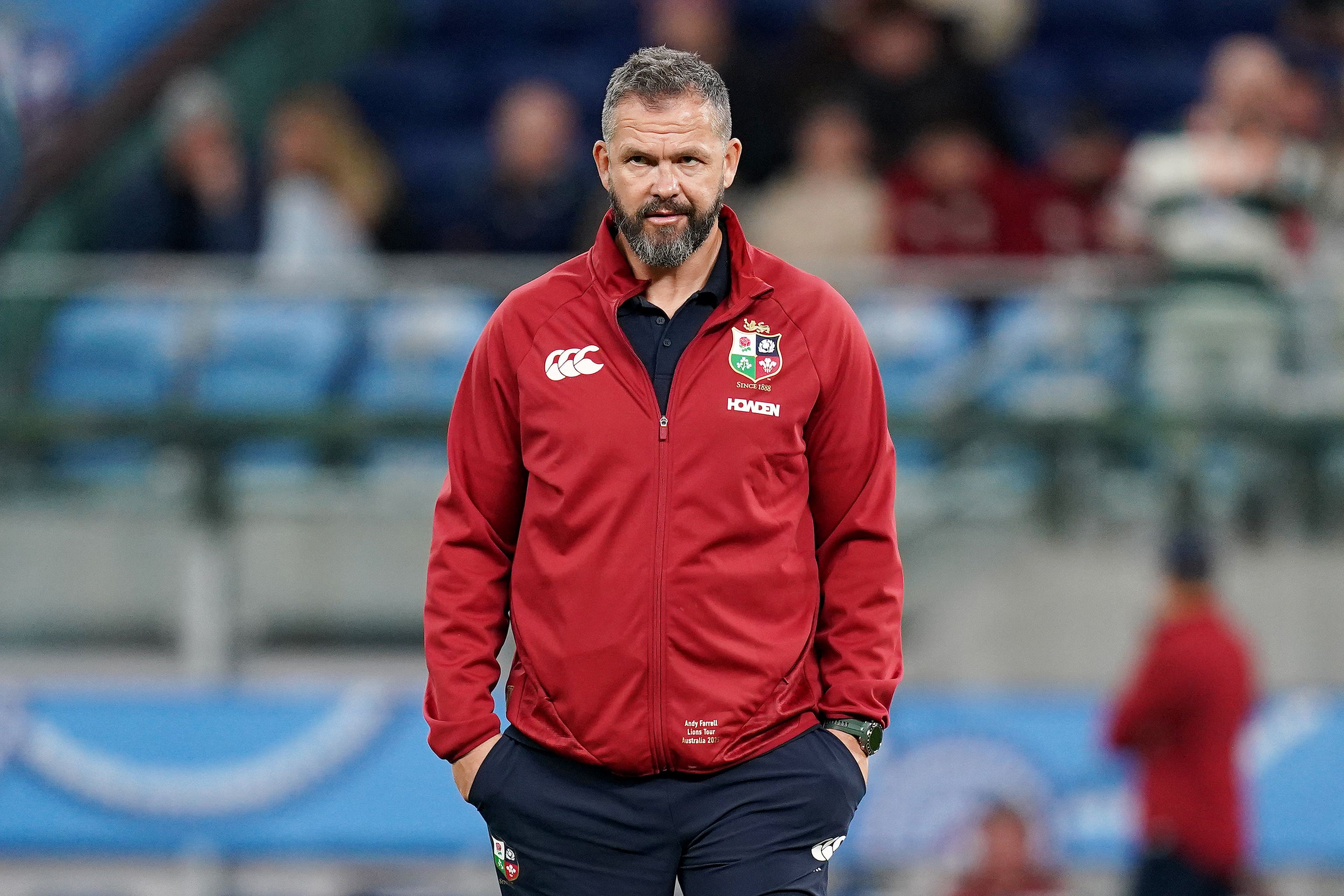 Andy Farrell ahead of the Lions’ clash with New South Wales Waratahs (Robbie Stephenson/PA)