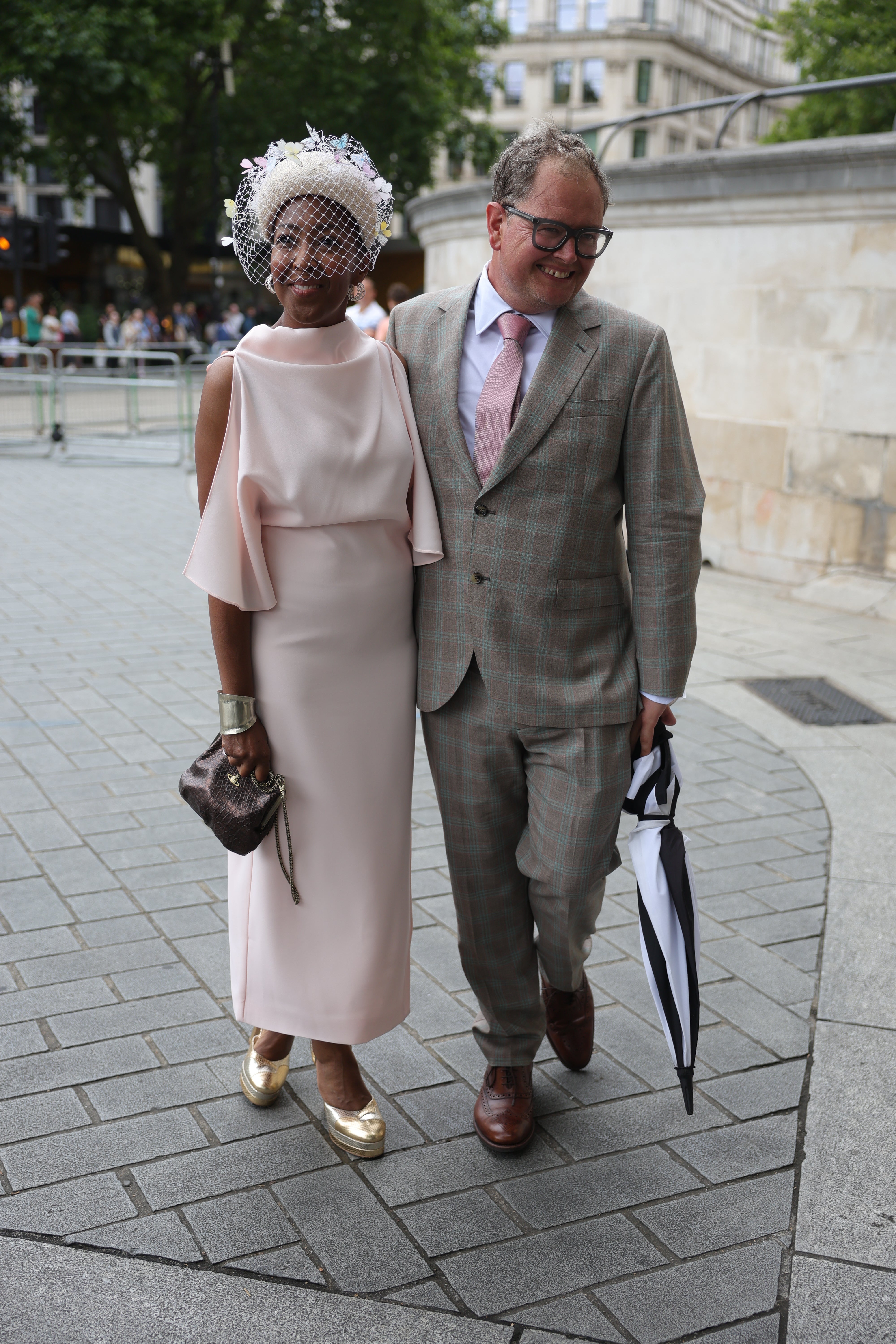 Comedian Alan Carr and presenter Angellica Bell