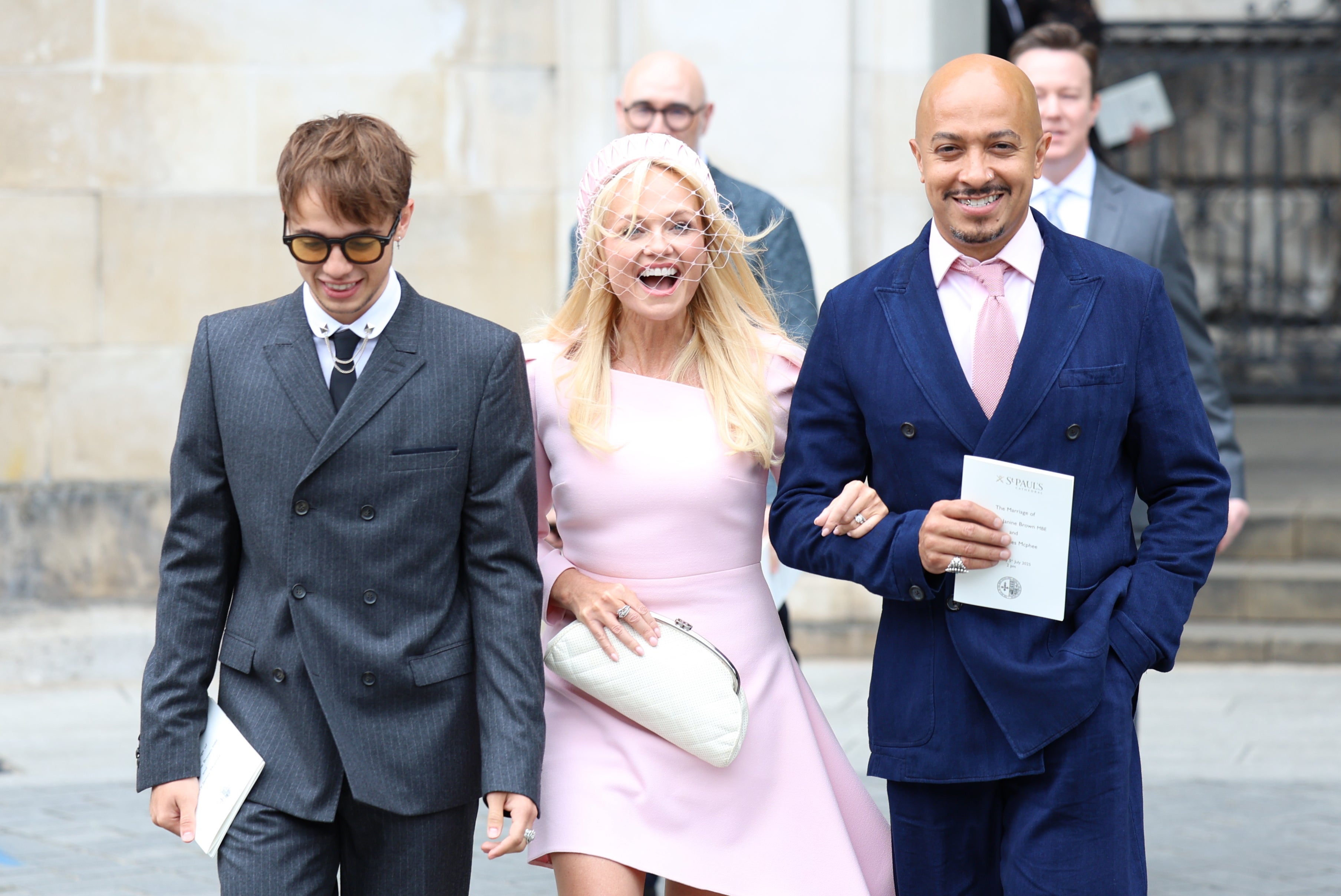 Emma Bunton with husband Jade Jones and son Beau