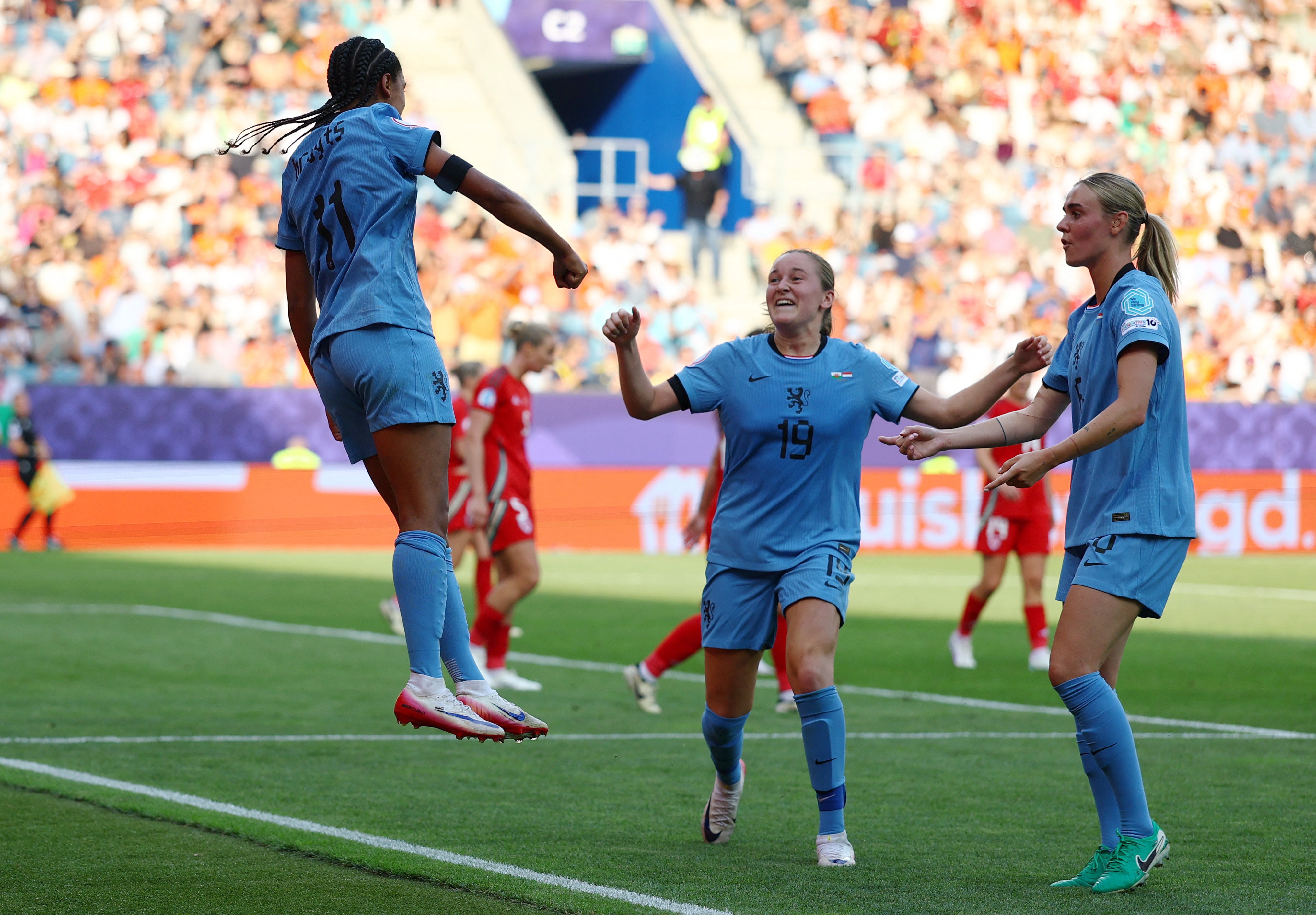 Brugts added a third for the Netherlands, who also hit the post or bar several times