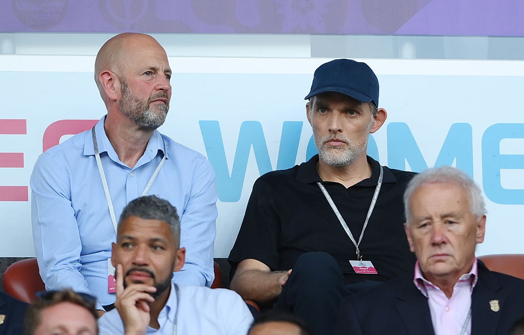 Thomas Tuchel at the Women's Euro 2025 match between France and England
