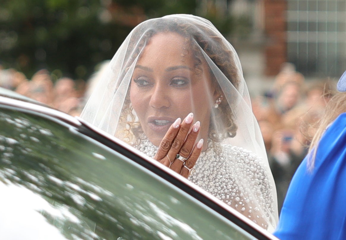 Melanie B arrives at St Paul’s Cathedral