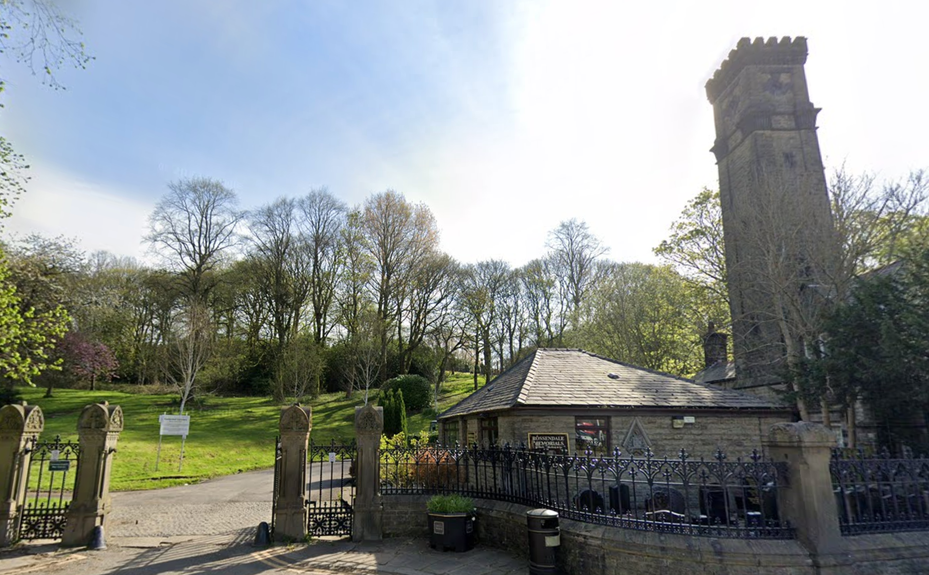 A four-year-old boy has died after a gravestone fell onto him in a cemetery, according to reports