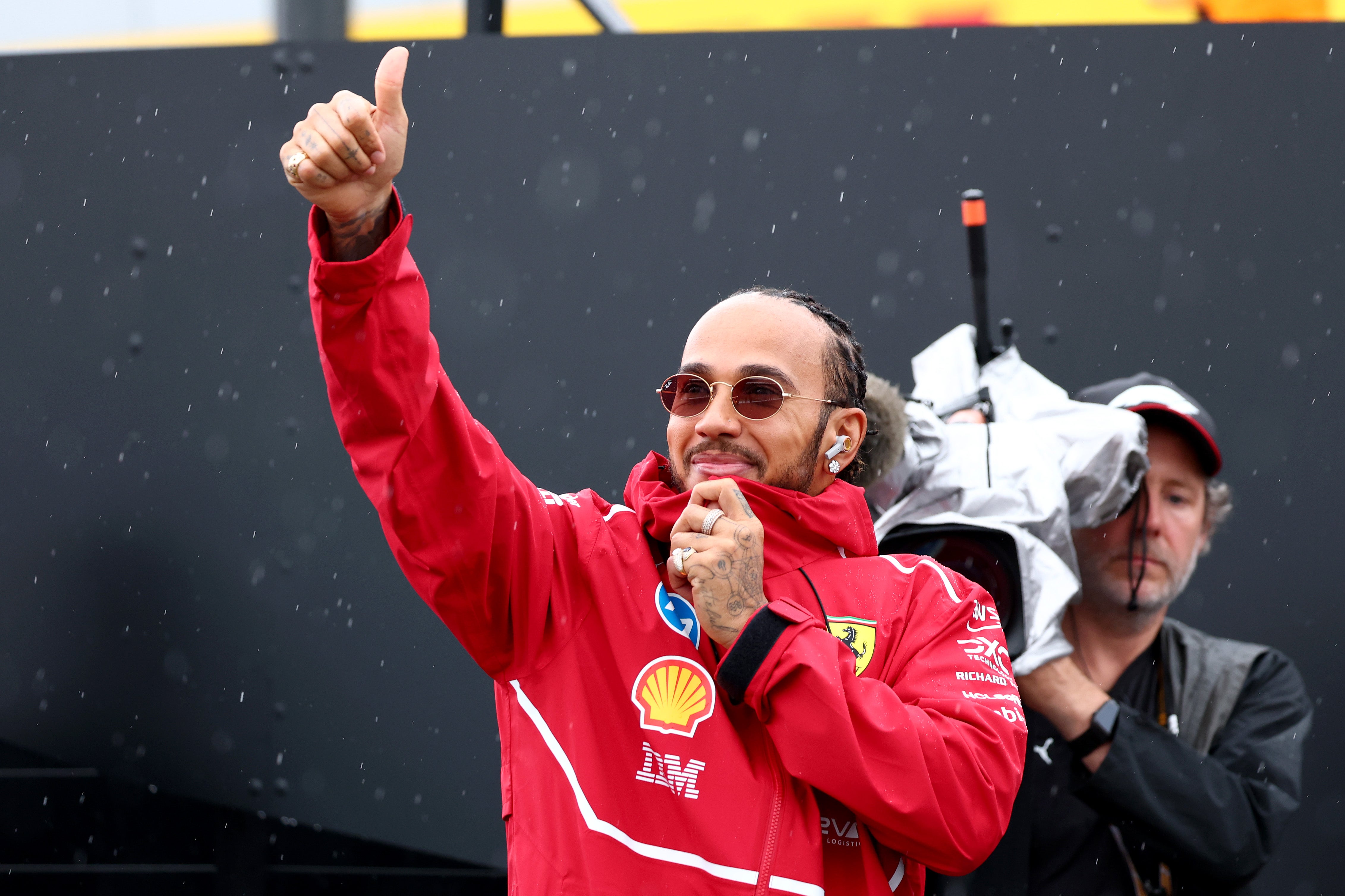 F1 British GP live: Race updates as Brits try to hunt down Verstappen at rainy Silverstone