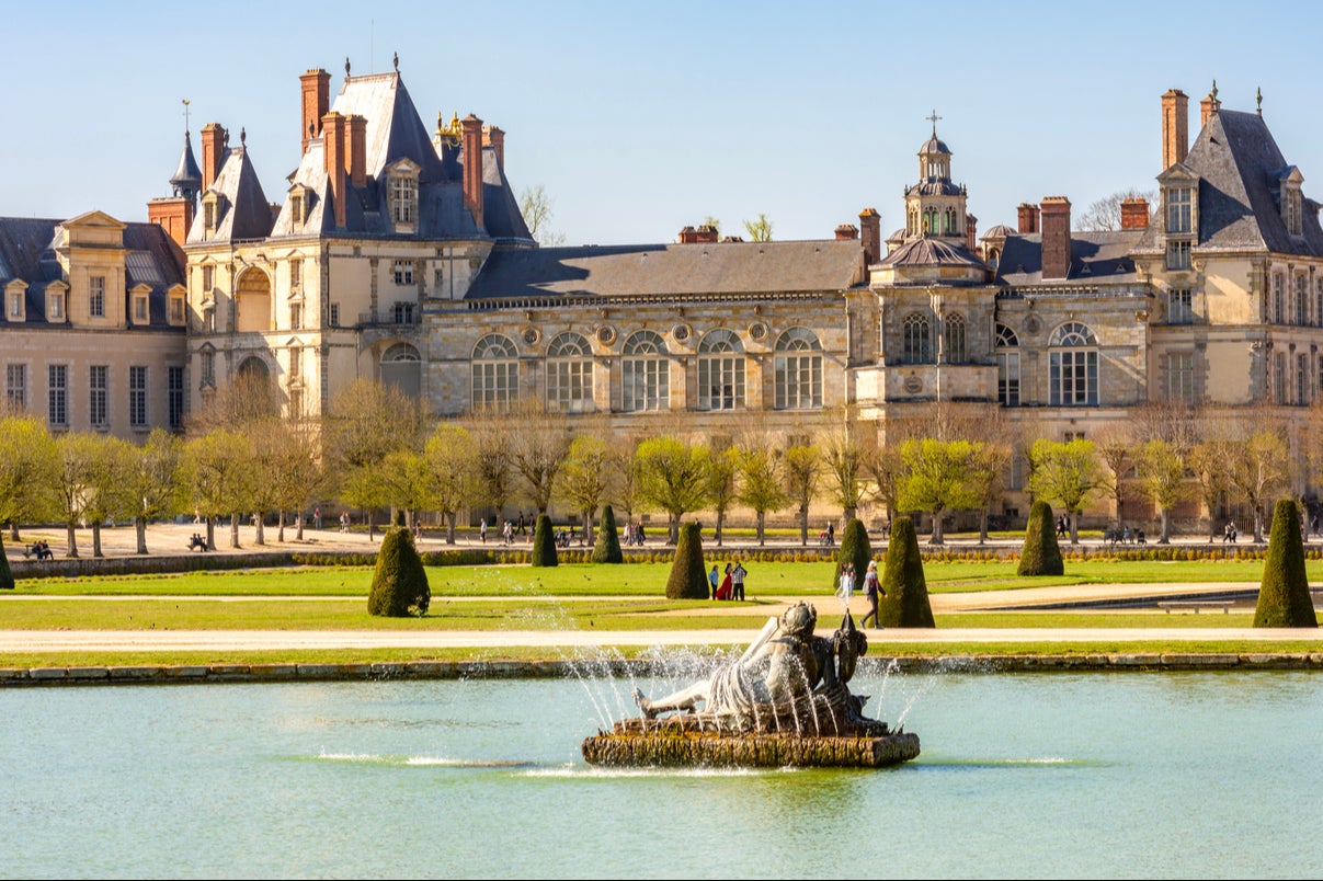 <p>Chateau de Fontainebleau, 40 miles southeast of Paris, was transformed by Francis I from a 12th-century medieval castle into an Italianate palace </p>