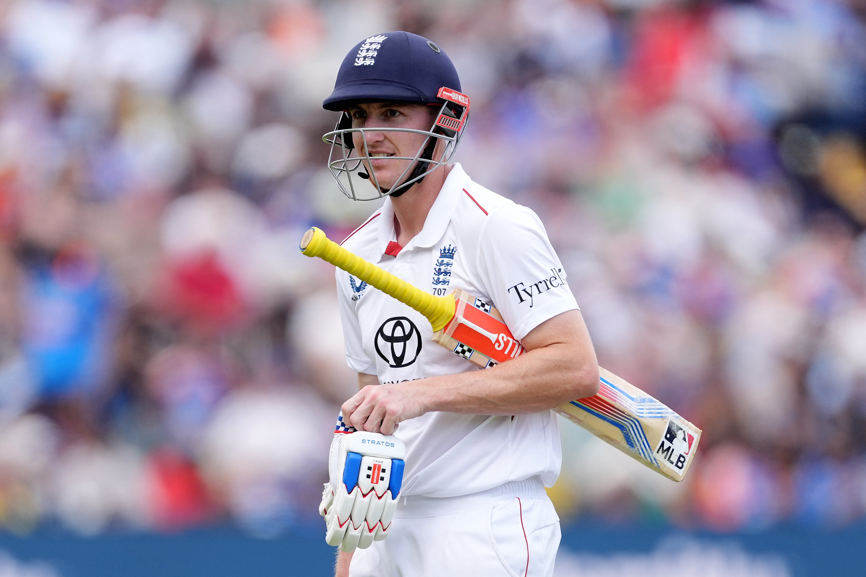 Harry Brook couldn’t repeat his first-innings heroics
