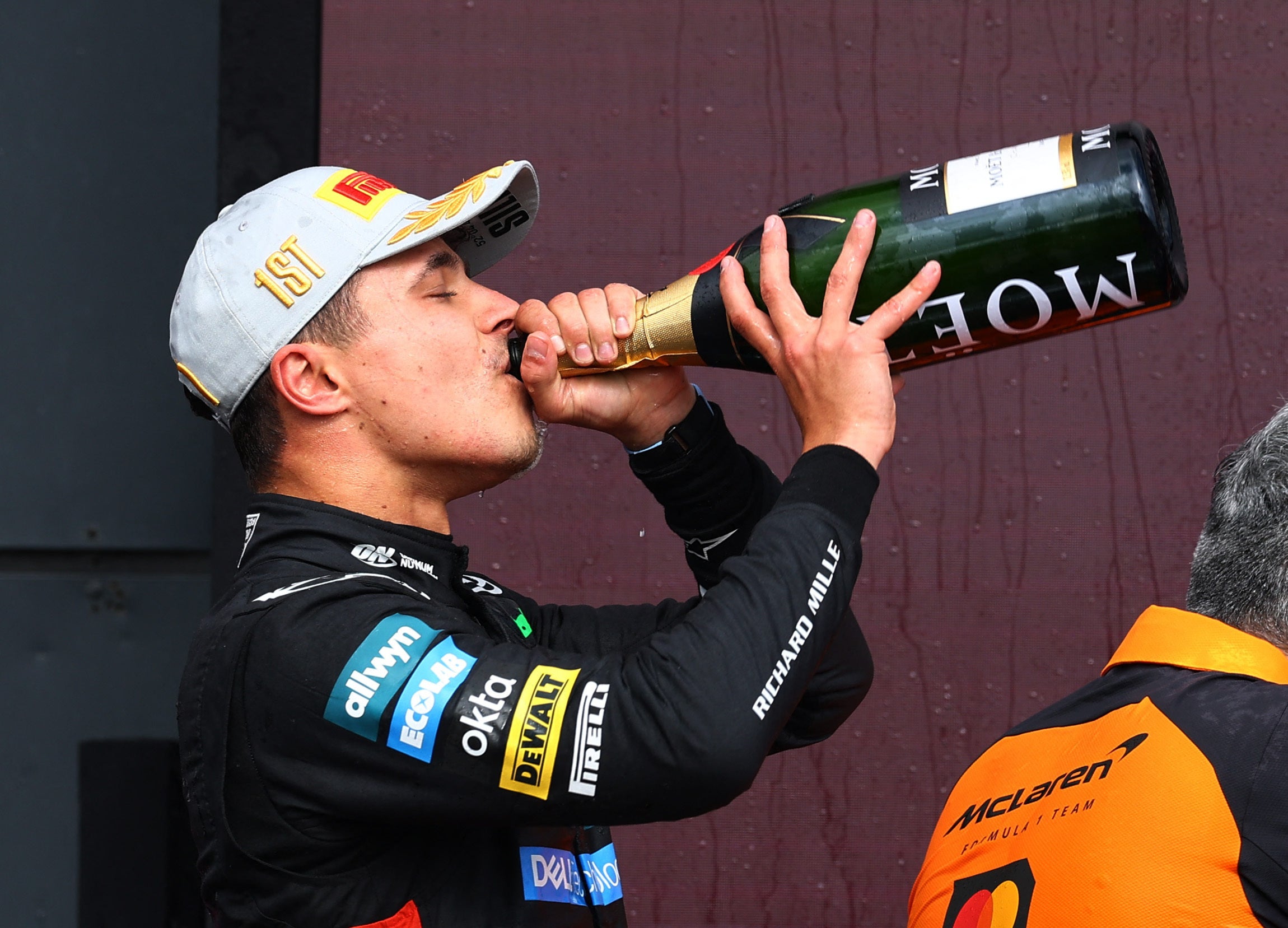 F1 British GP 2025 live: Race result, reaction and standings as Piastri fumes at Norris win at wet Silverstone