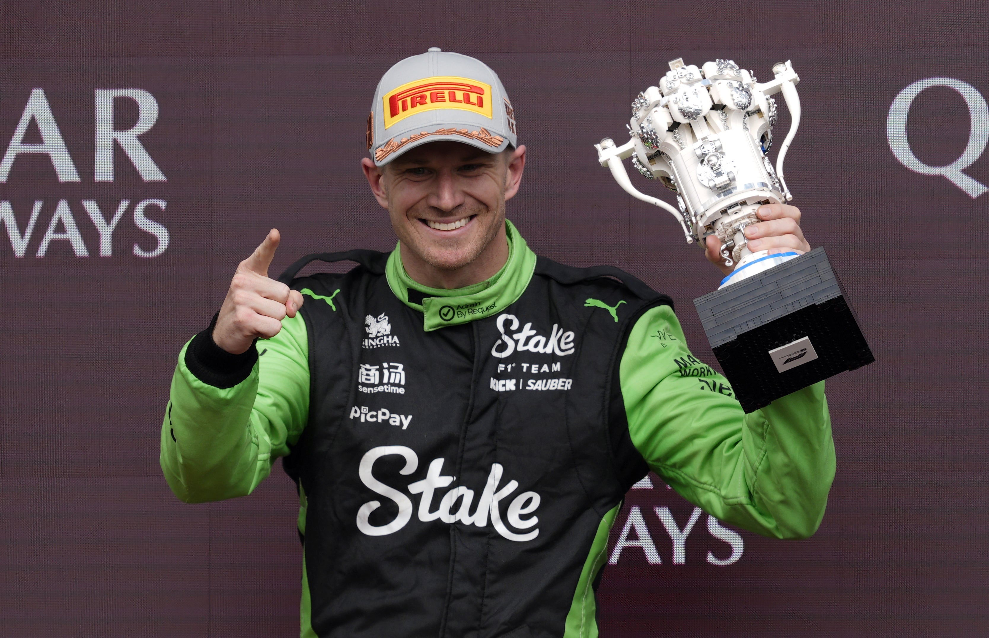 Nico Hulkenberg took his first podium in F1