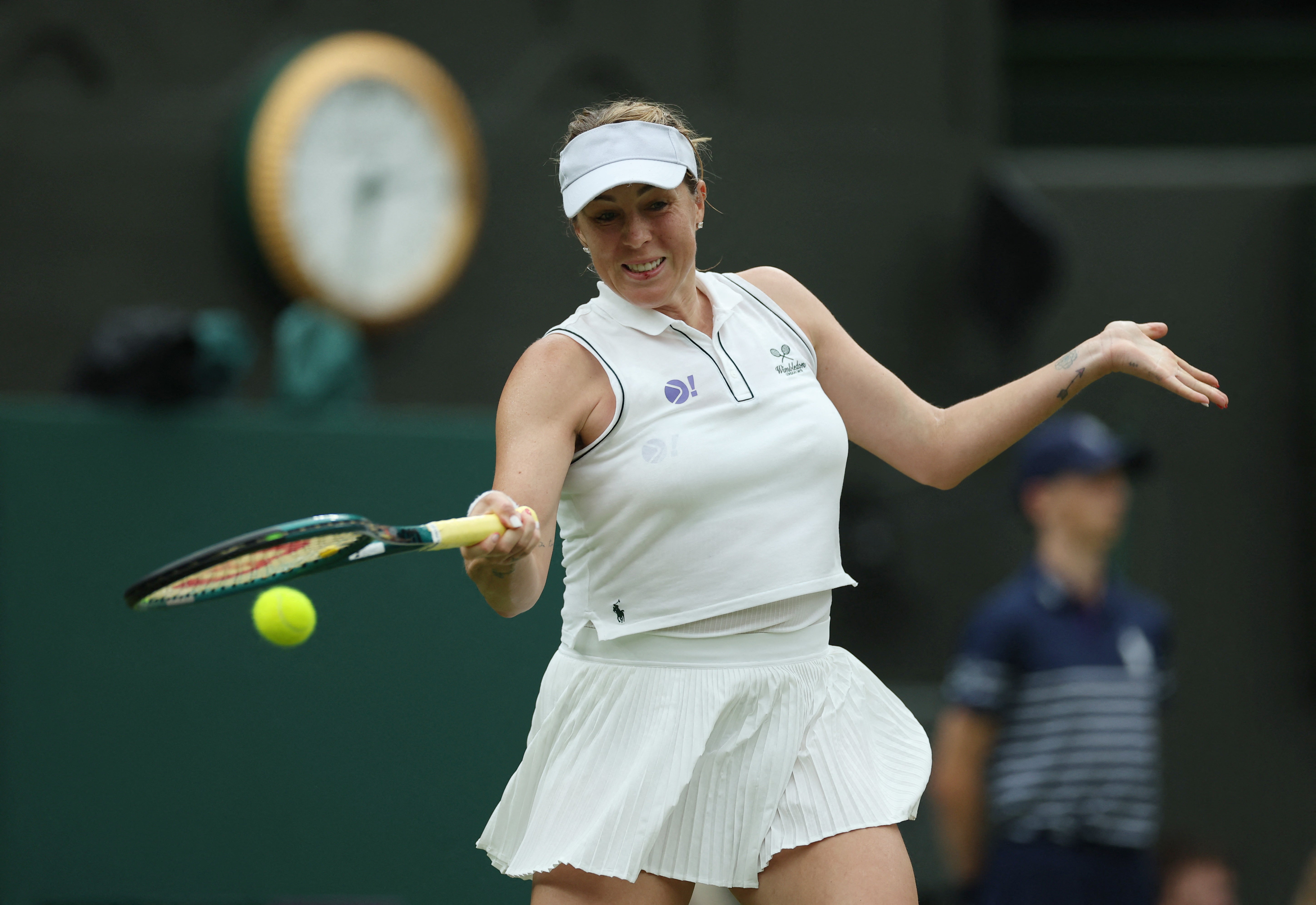 Pavlyuchenkova went on to defeat Sonay Kartal but questioned the accuracy of the electronic line call system