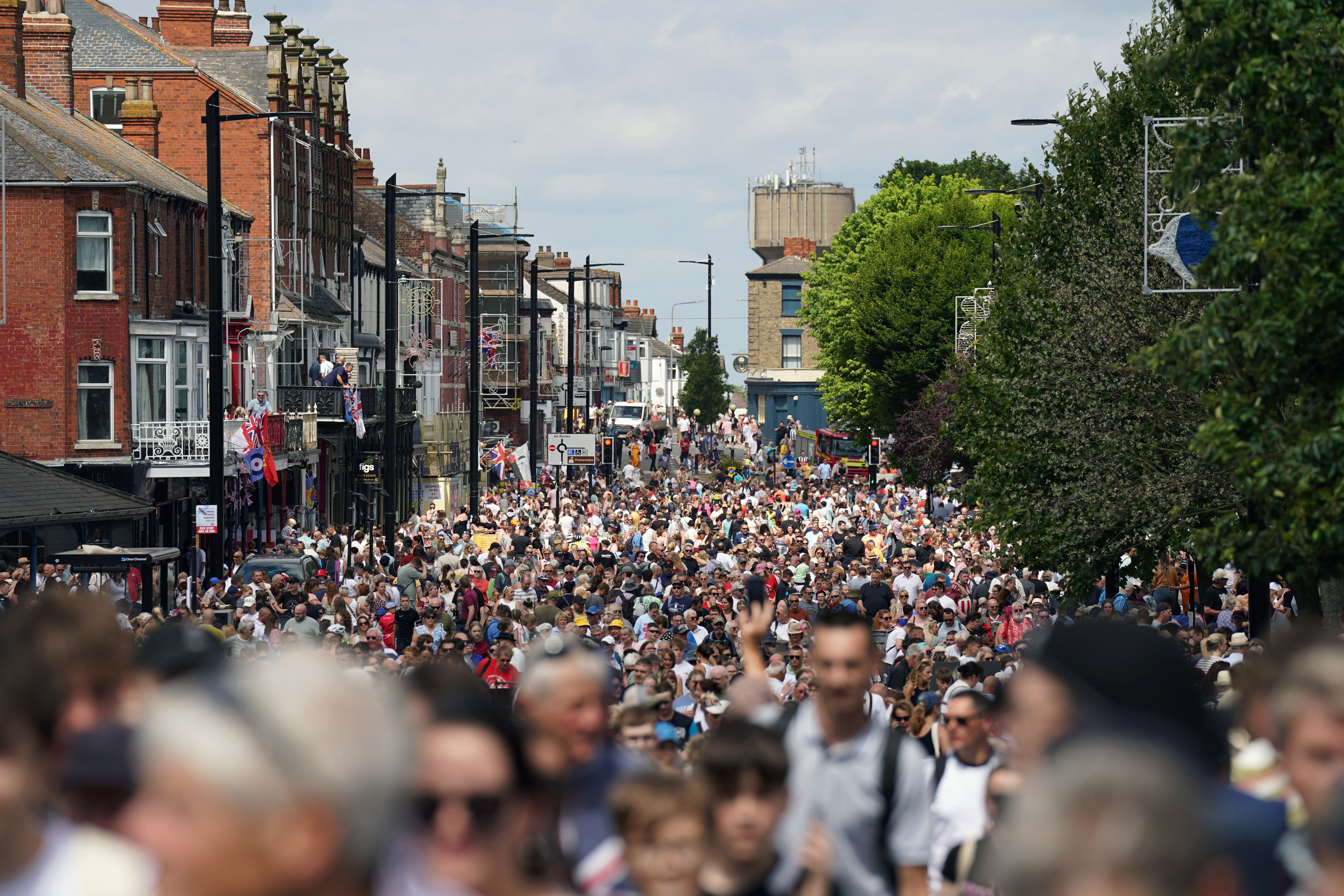 Members of the public during Armed Forces Day in Cleethorpes