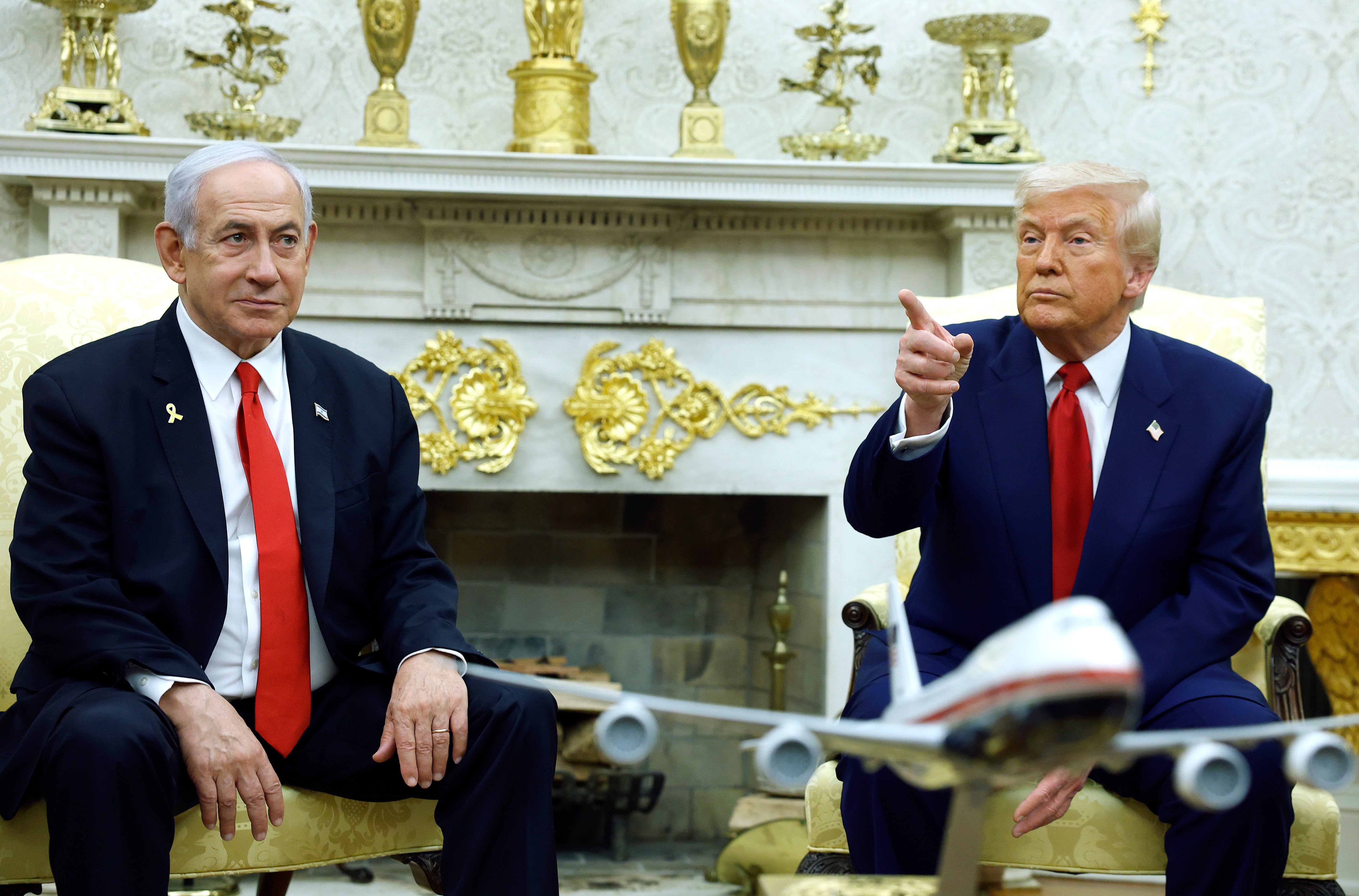 President Donald Trump and Israeli Prime Minister Benjamin Netanyahu are at odds over whether children are starving in Gaza.