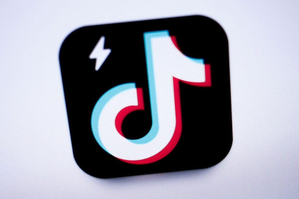 The logo of the Chinese social network application TikTok Lite shown on a phone on 11 April, 2024, in Paris