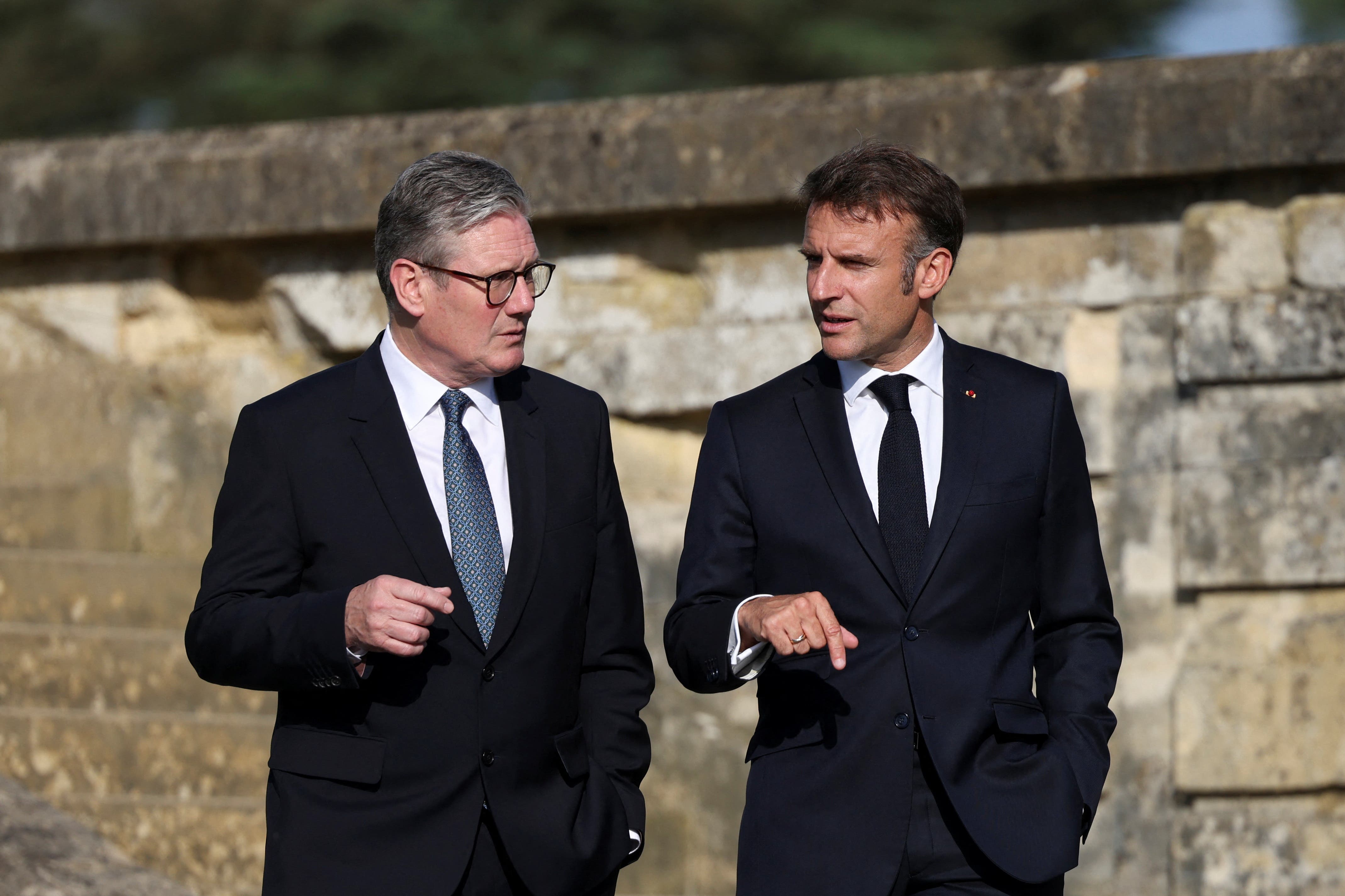 Sir Keir Starmer is set to push for an agreement on tackling small boats during French President Emmanuel Macron’s state visit to the UK this week (Hollie Adams/PA)