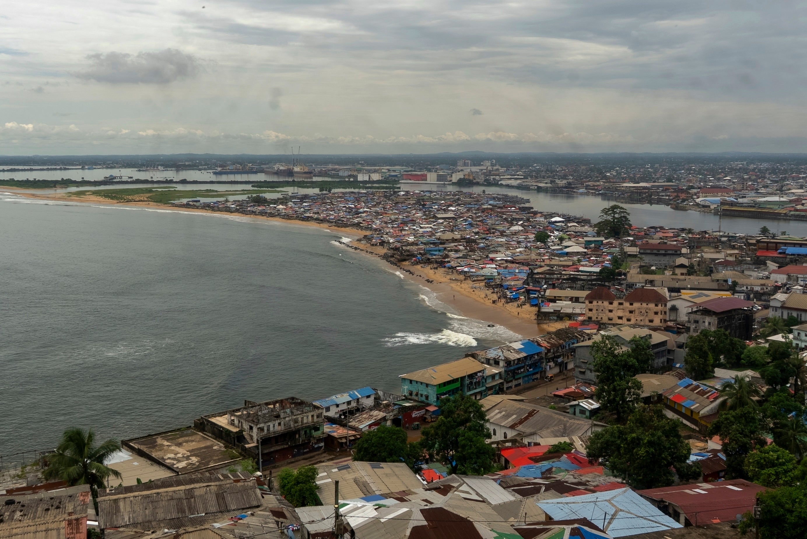 <p>Monrovia, the capital of Liberia, is seriously under threat from rising sea levels</p>
