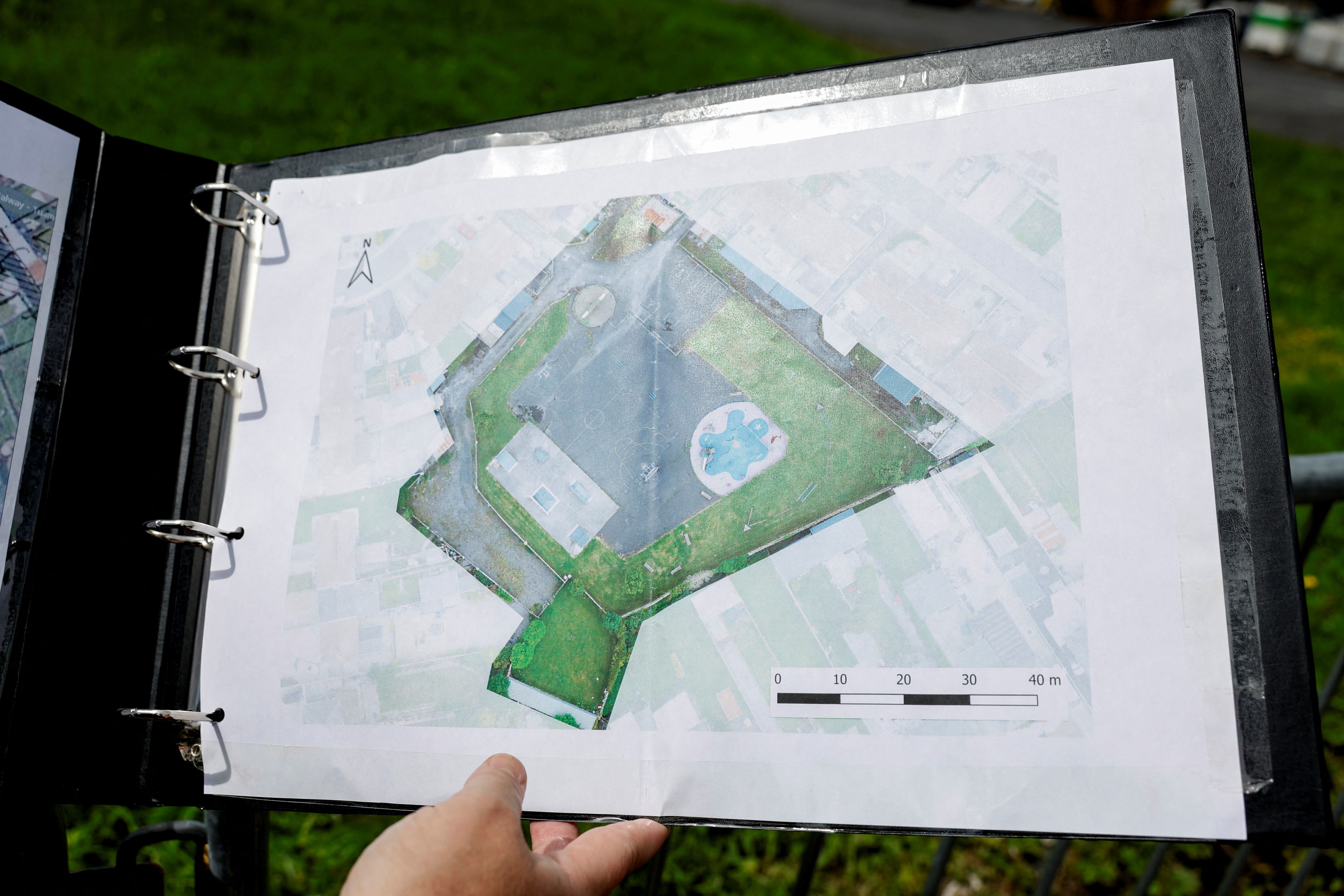 A map of the planned excavation of the site in Tuam