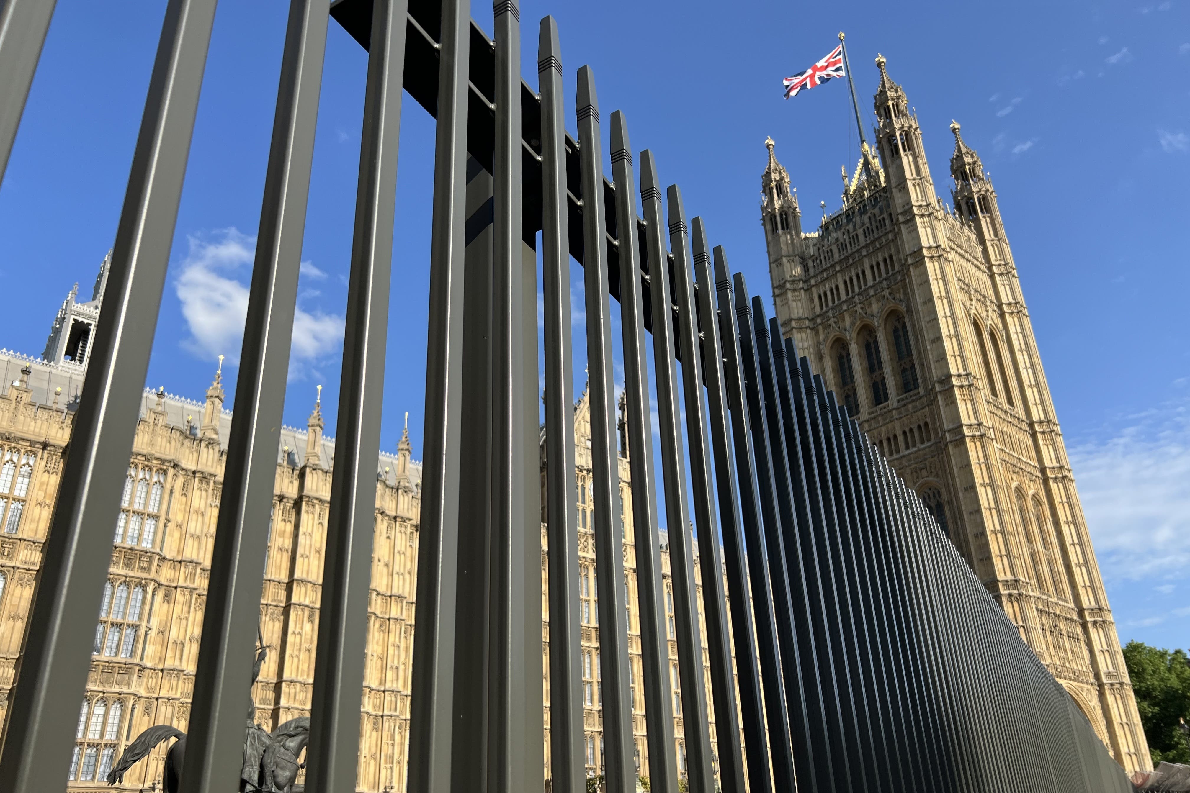 The cost of the new barrier has not been revealed on security grounds (Nicholas Lester/PA)