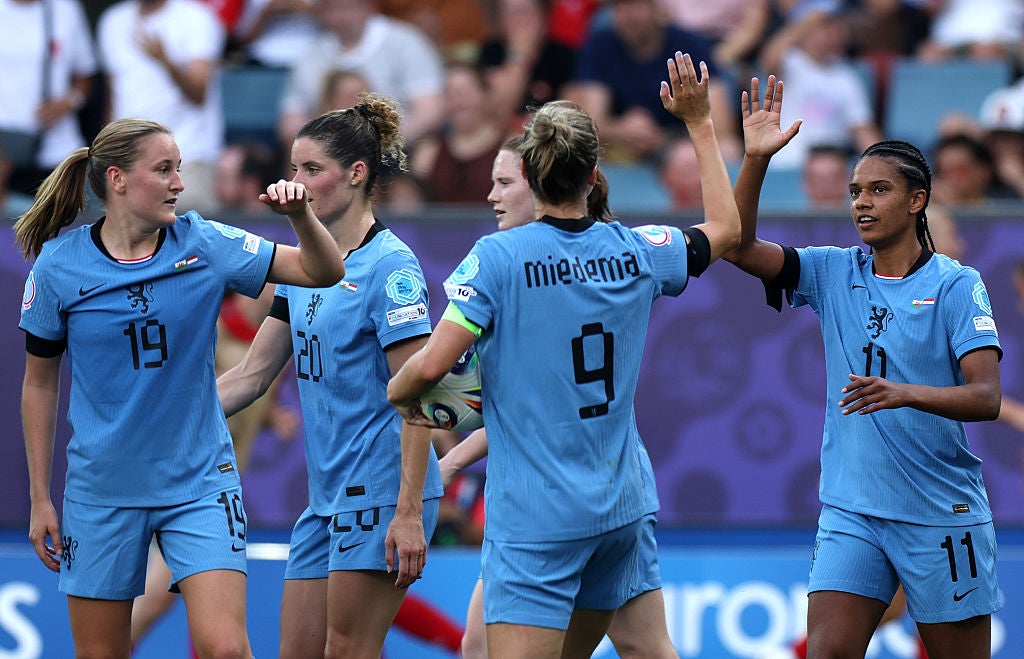 Miedema said she would be ‘happy’ to knock England and Mead out of the Euros