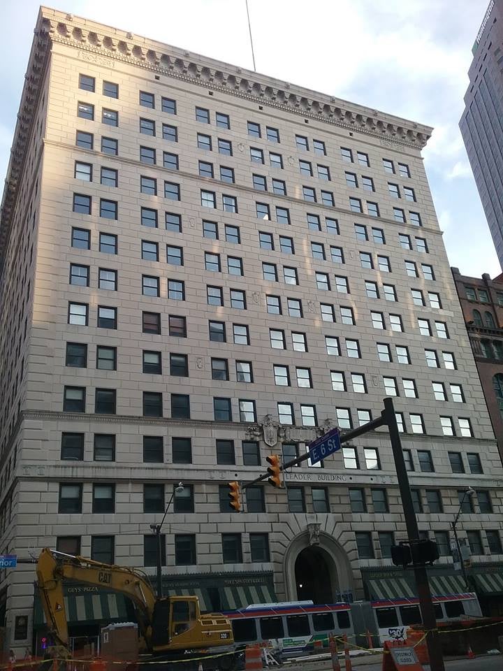 The 1913 Beaux-Arts-style Leader Building becomes The Daily Planet HQ