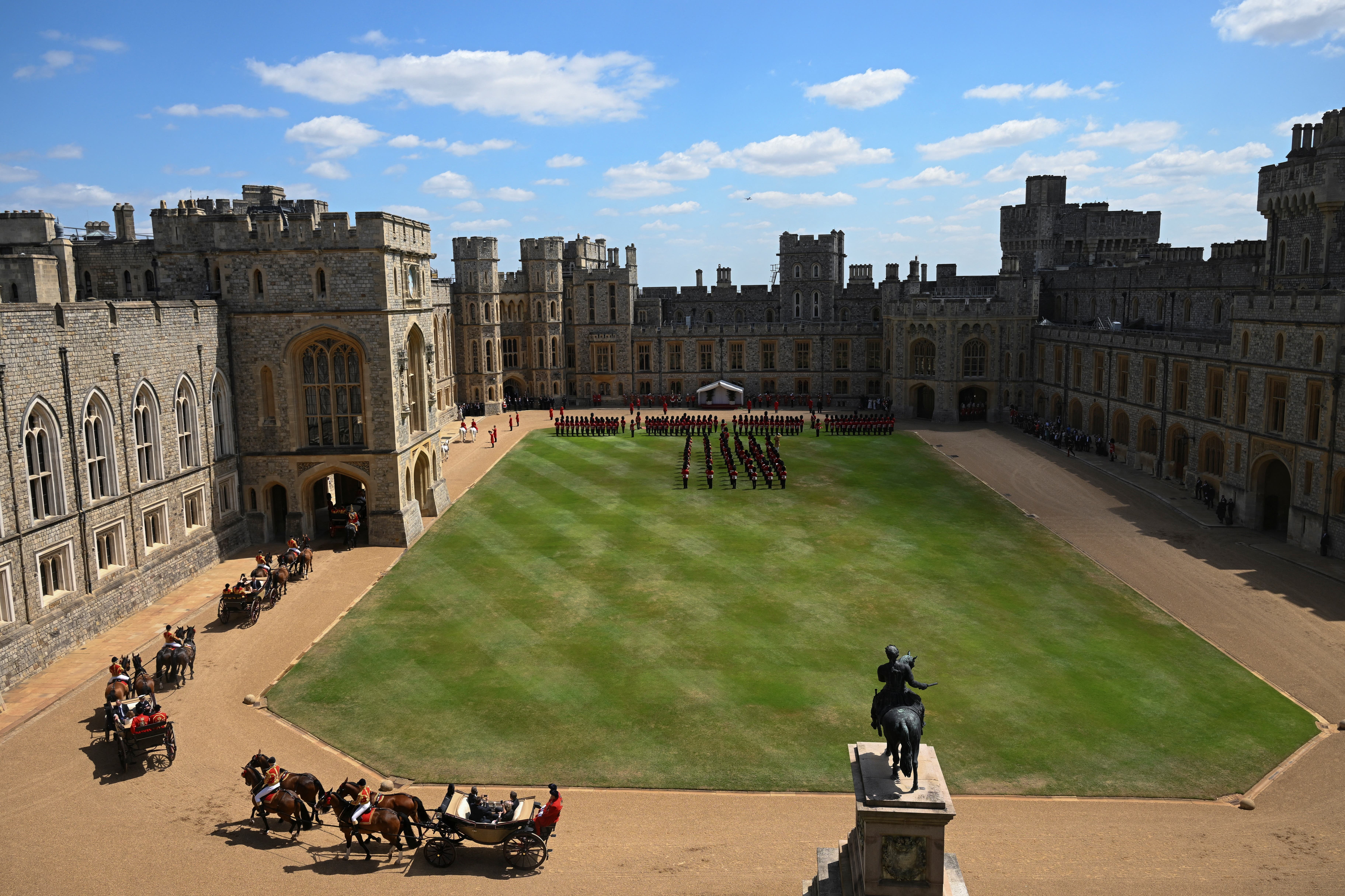 The sumptuous event is taking place at Windsor Castle (Jaimi Joy/PA)