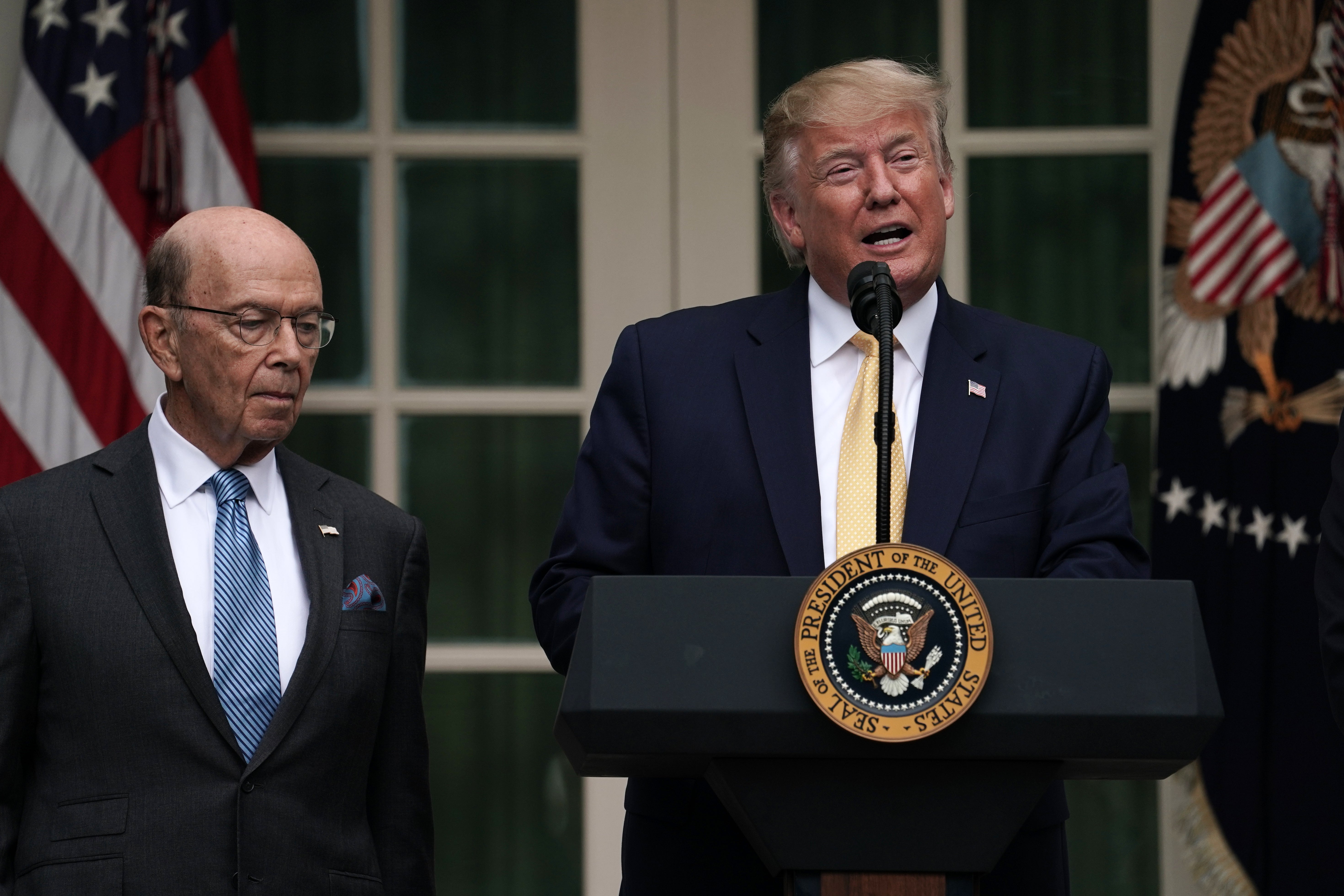 Trump’s former Commerce Secretary Wilbur Ross oversaw the introduction of tariffs on China and renegotiated trade deals with Canada and Mexico. He urged his former boss to ‘stop suspending’ the deadlines and ‘put things into effect.’