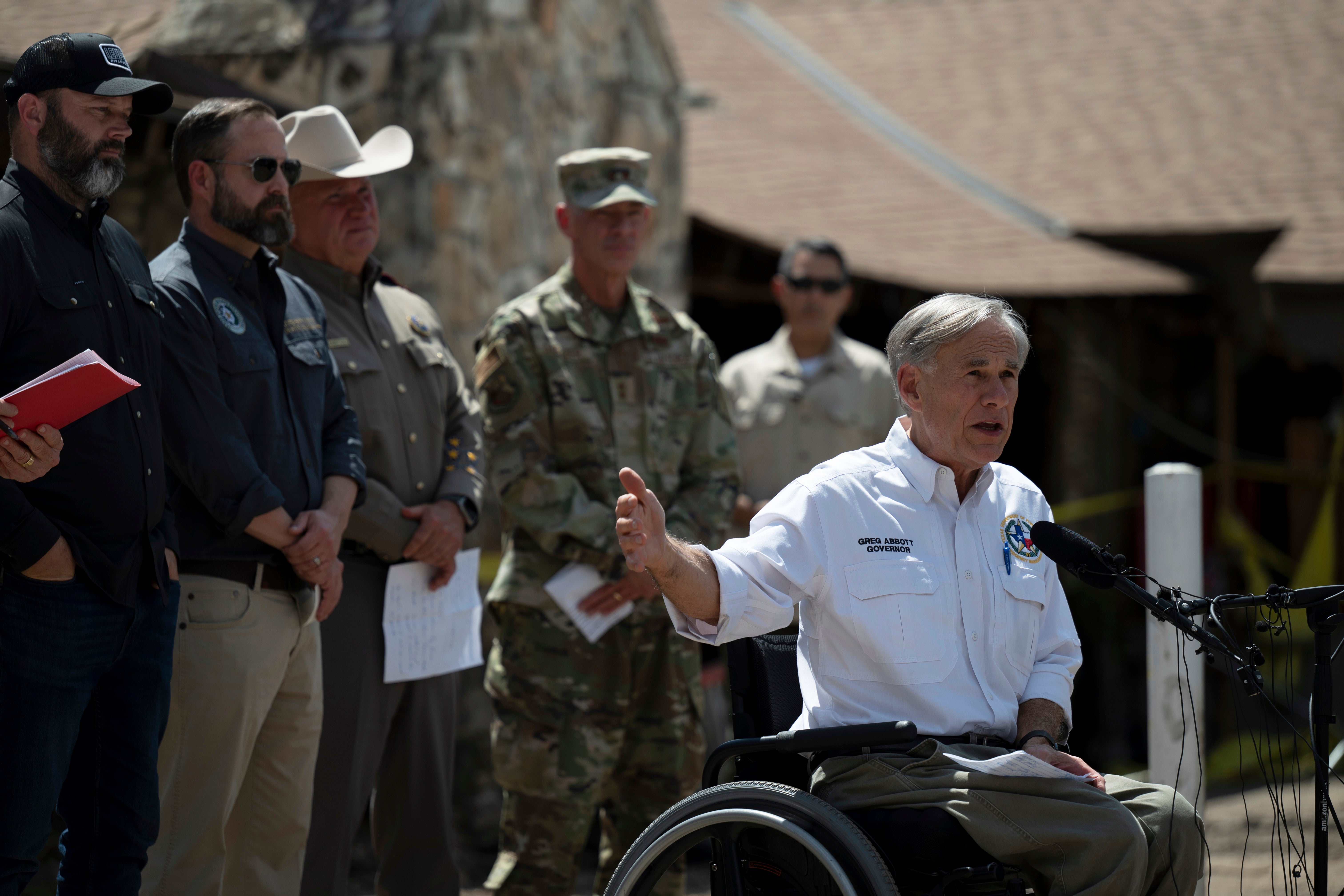 Texas governor deflects blame for flood deaths with football comparison
