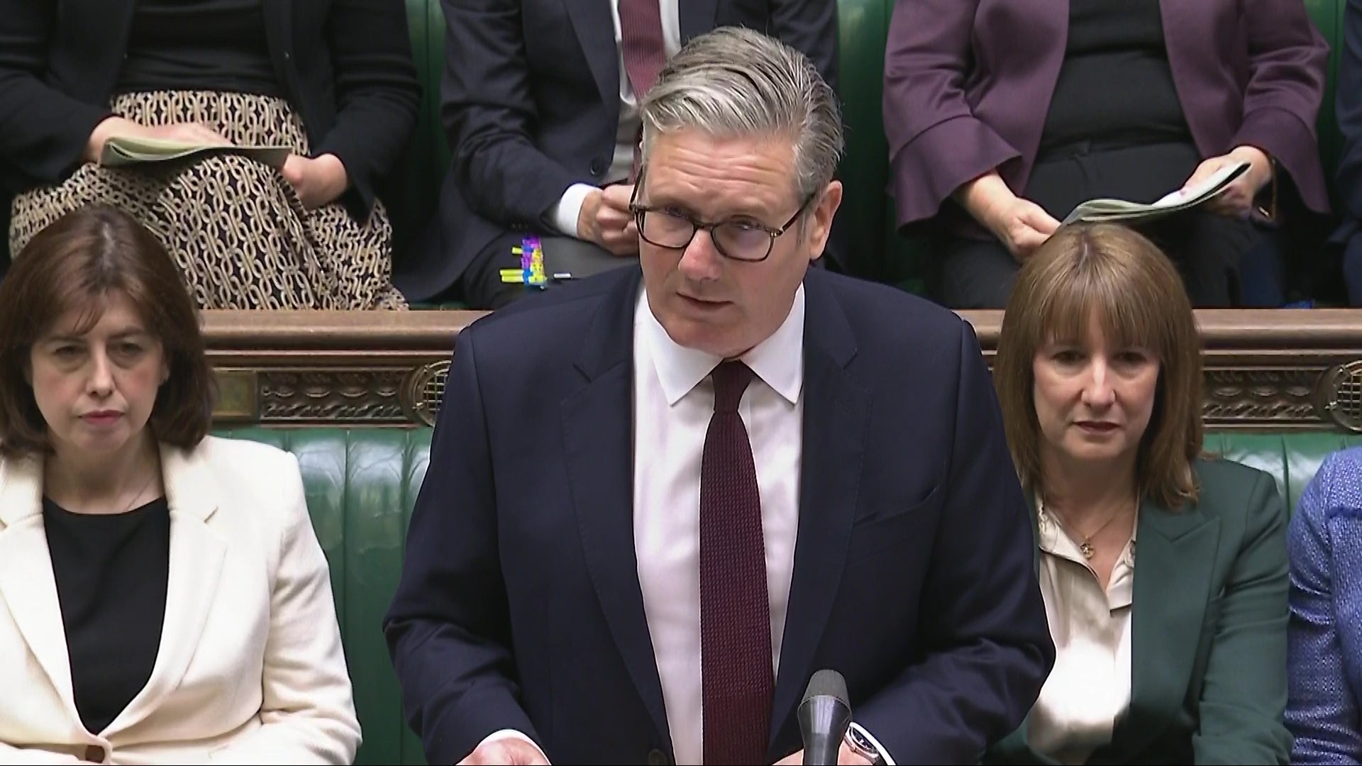 Keir Starmer speaking during PMQs on Wednesday