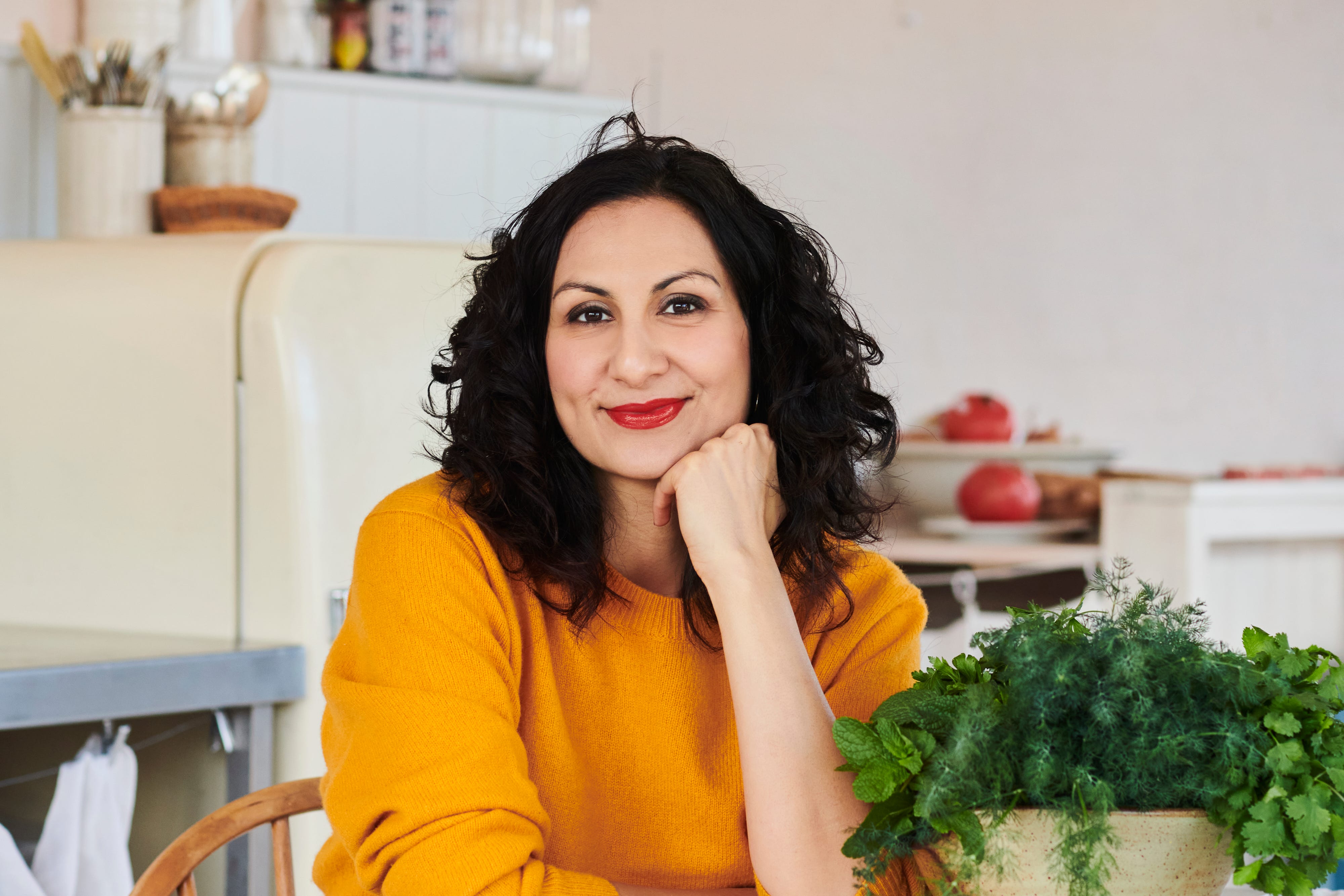 Khan draws on memories of her Iranian grandparents’ farm and her Pakistani father’s kitchen to create recipes rooted in comfort, culture and connection