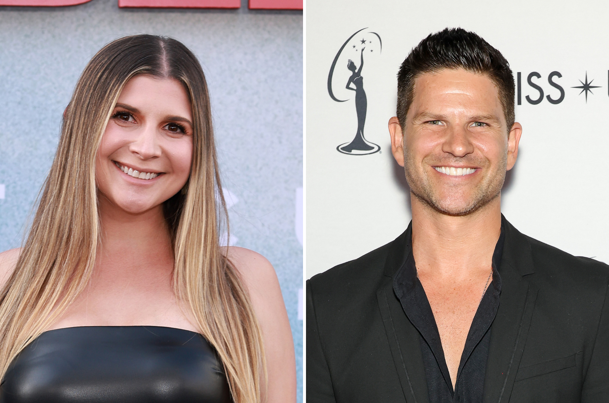 'The Valley' star Janet Caperna (left) accused Danny Booko (right) of sexually assaulting their other co-stars Jasmine Goode and Melissa Carelli