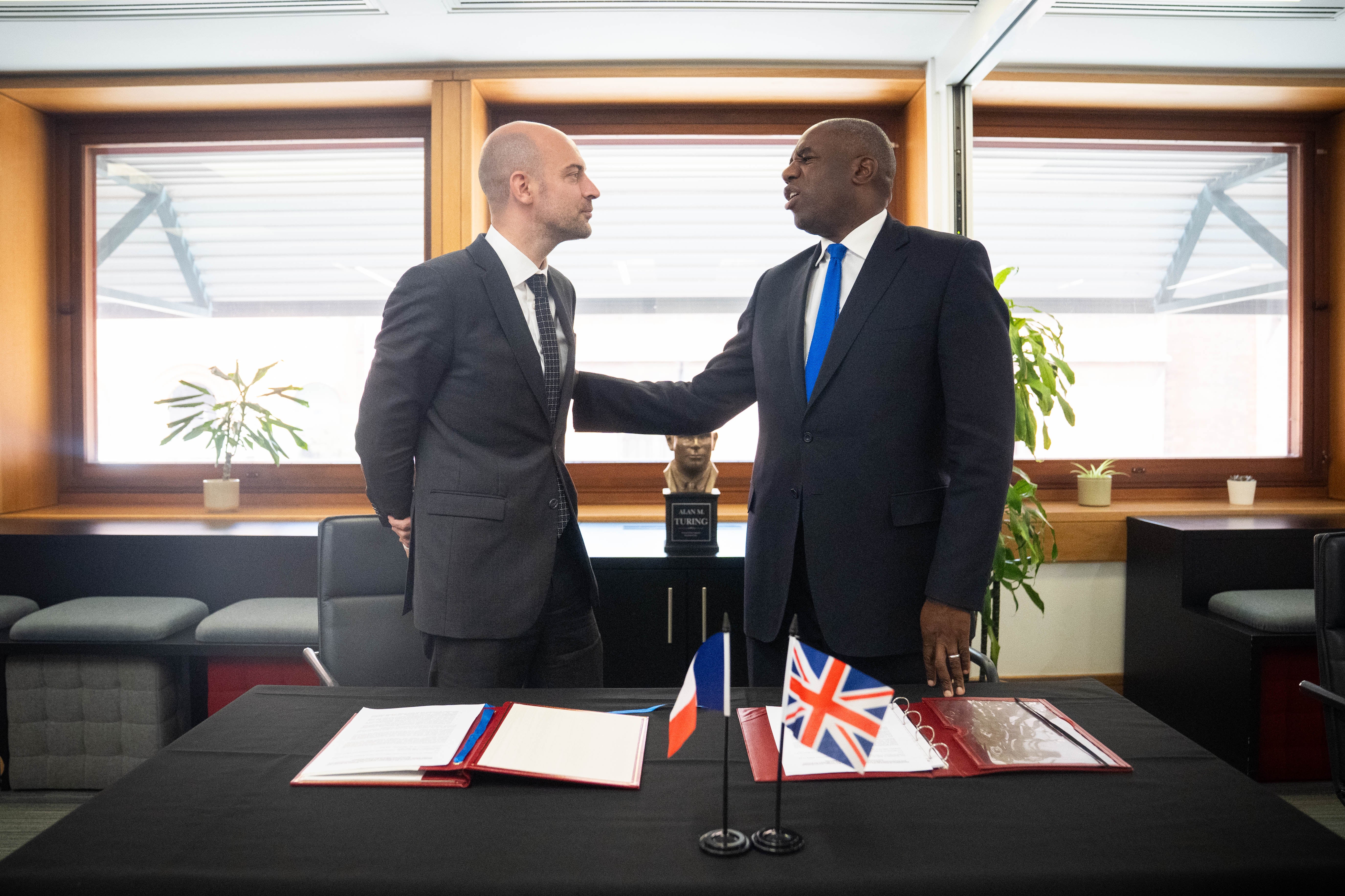Foreign Secretary David Lammy and his French counterpart, Jean-Noel Barrot