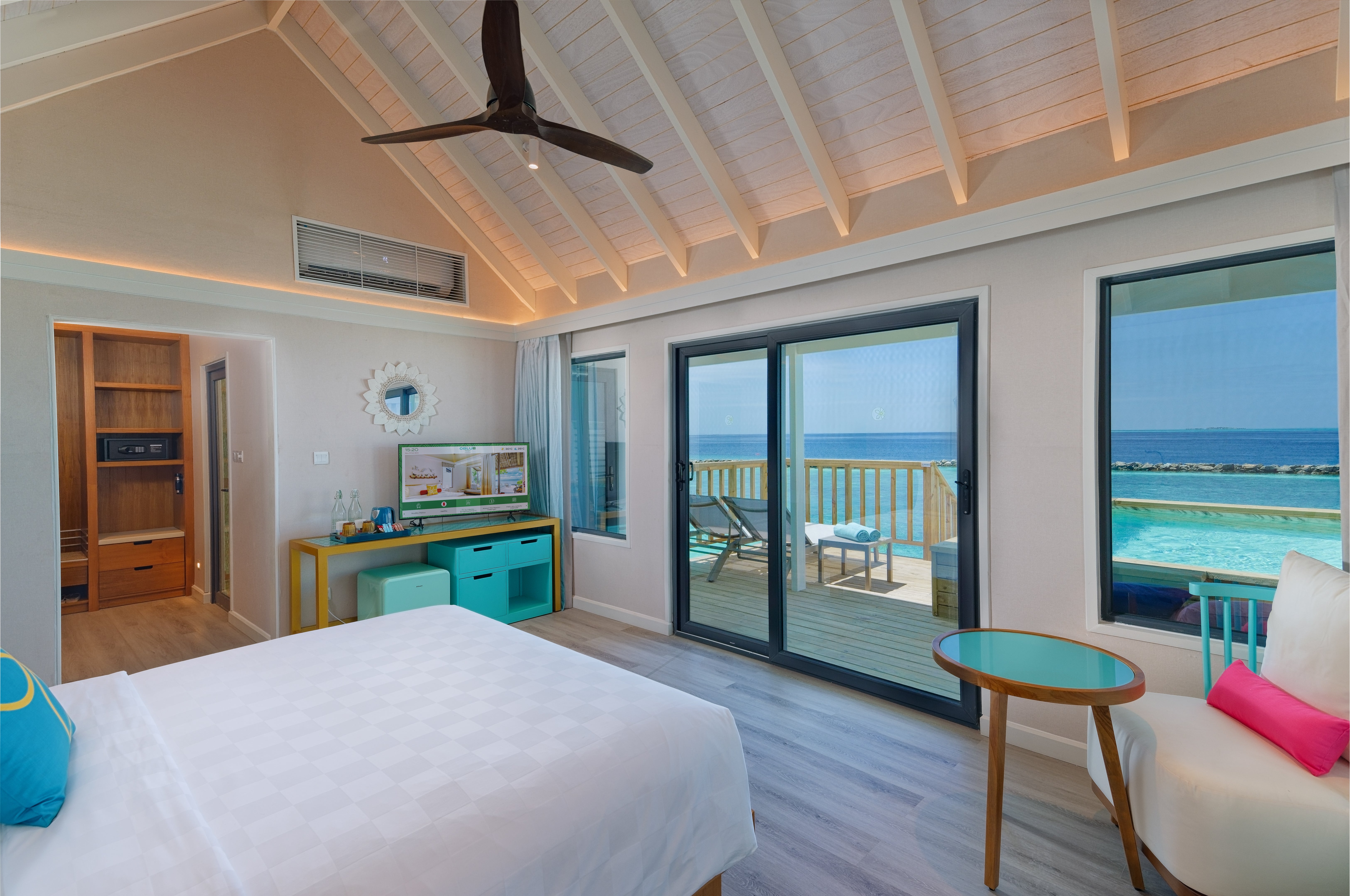 Some over-water accommodation comes with private plunge pools