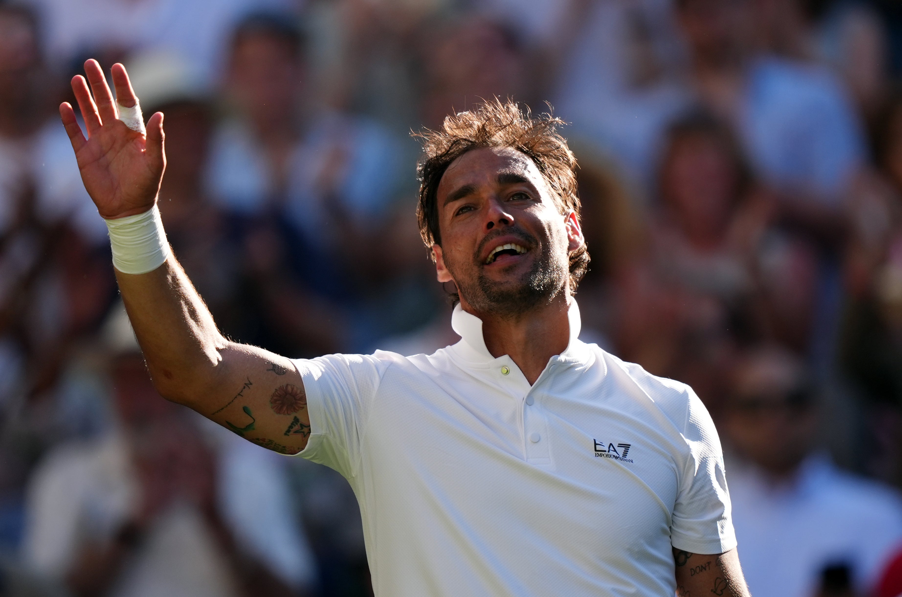 Fabio Fognini has bade farewell to tennis