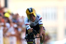 Remco Evenepoel surges to victory on stage five time trial as Jonas Vingegaard loses time